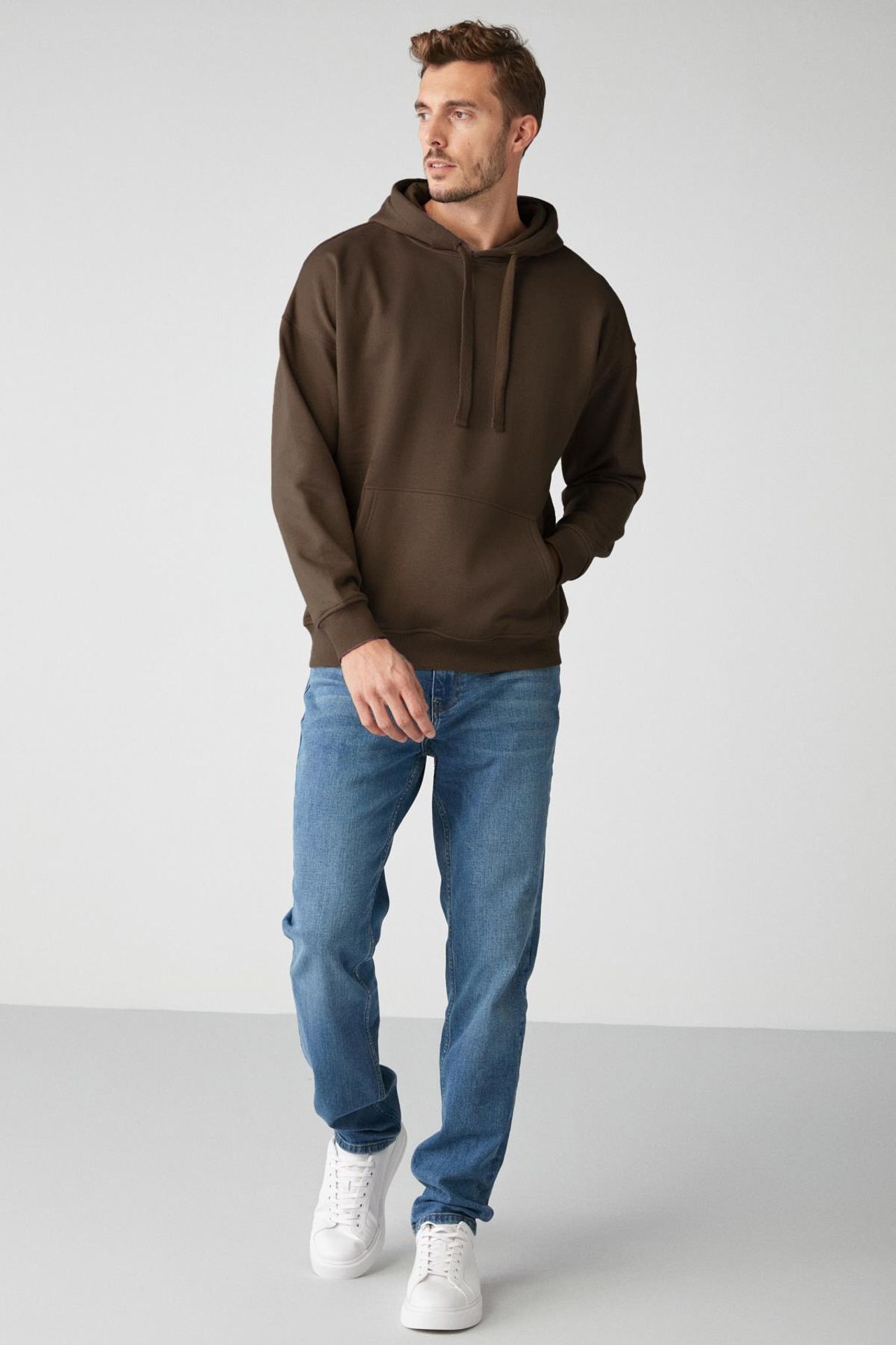 GRIMELANGE Oversize Kapüşonlu Cepli Sweatshirt 3