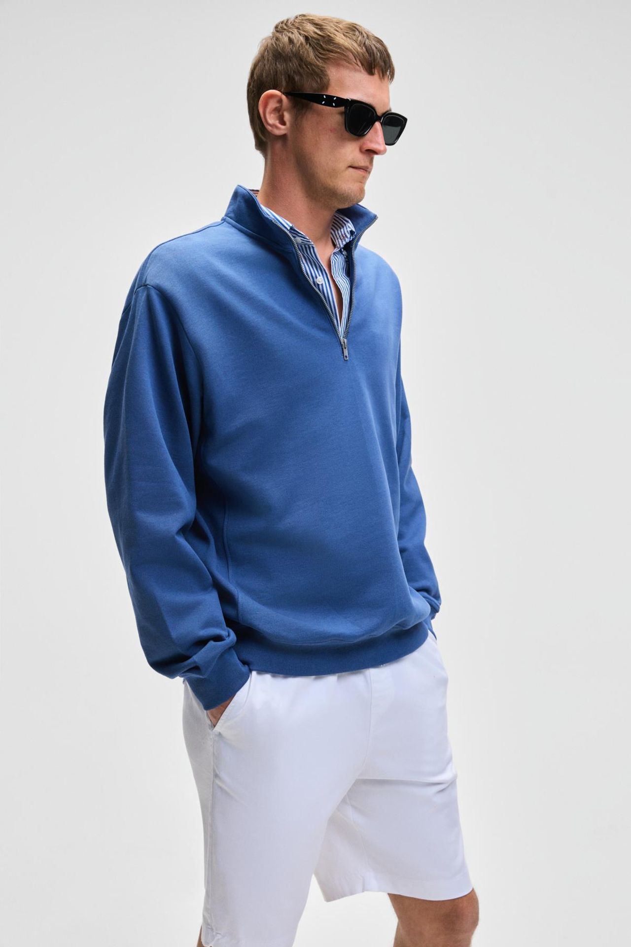GRIMELANGE Yarım Fermuarlı Yarım Balıkçı Yaka Sweatshirt 4