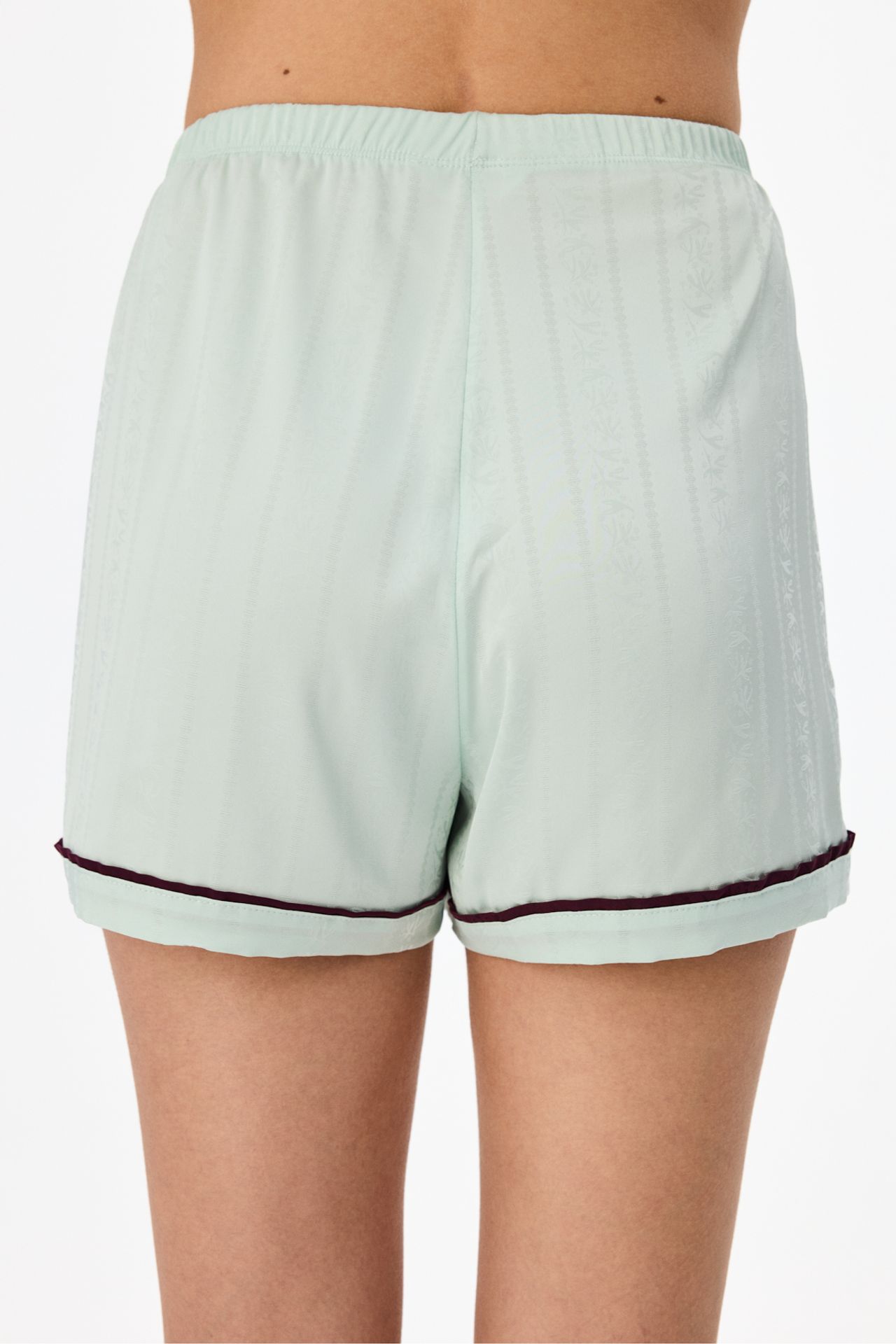 PENTI Aurora Satin Floral Shorts Pajama Bottoms 3