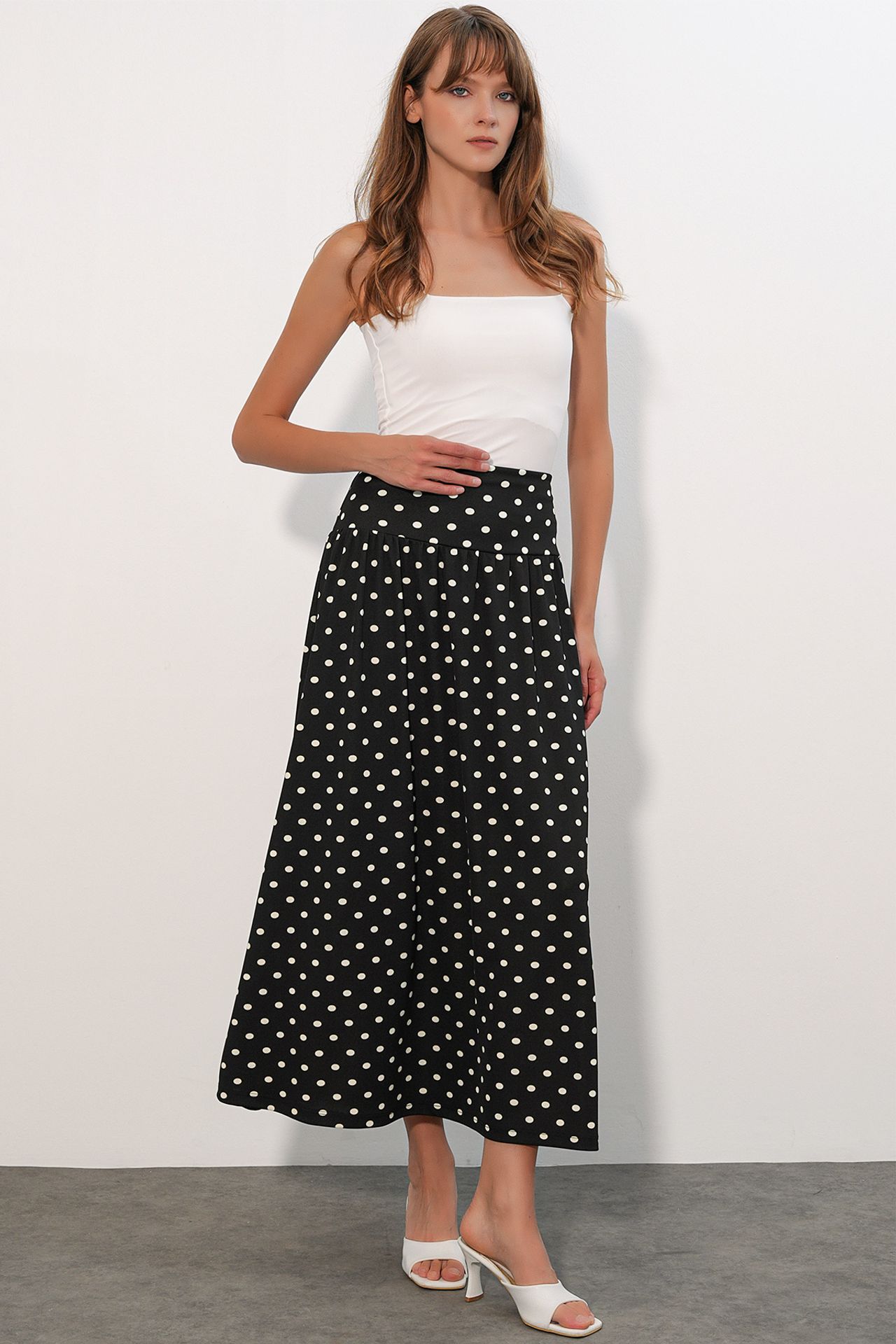 BDART High-Waist Polka Dot Maxi Skirt 5