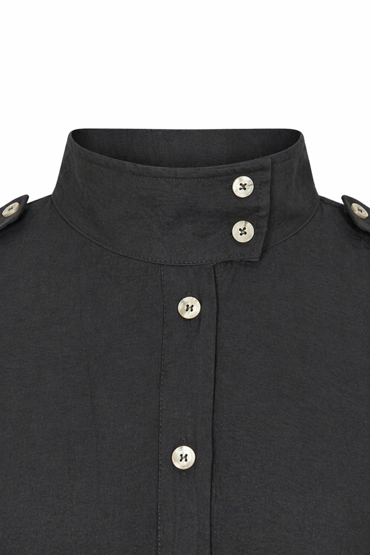 MIXRAY Mandarin Collar Button-Up Casual Shirt 2