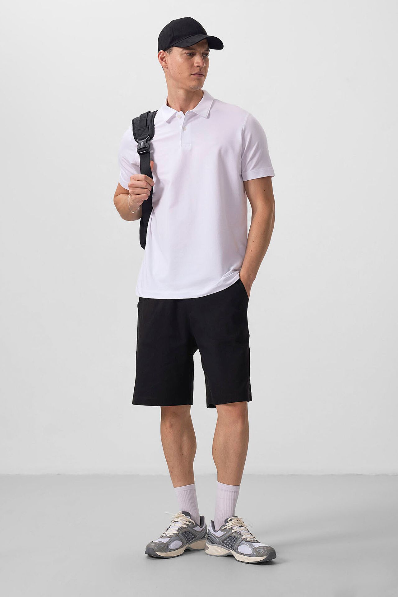 TOMMY Men's Cotton-Elastane Polo T-Shirt 3