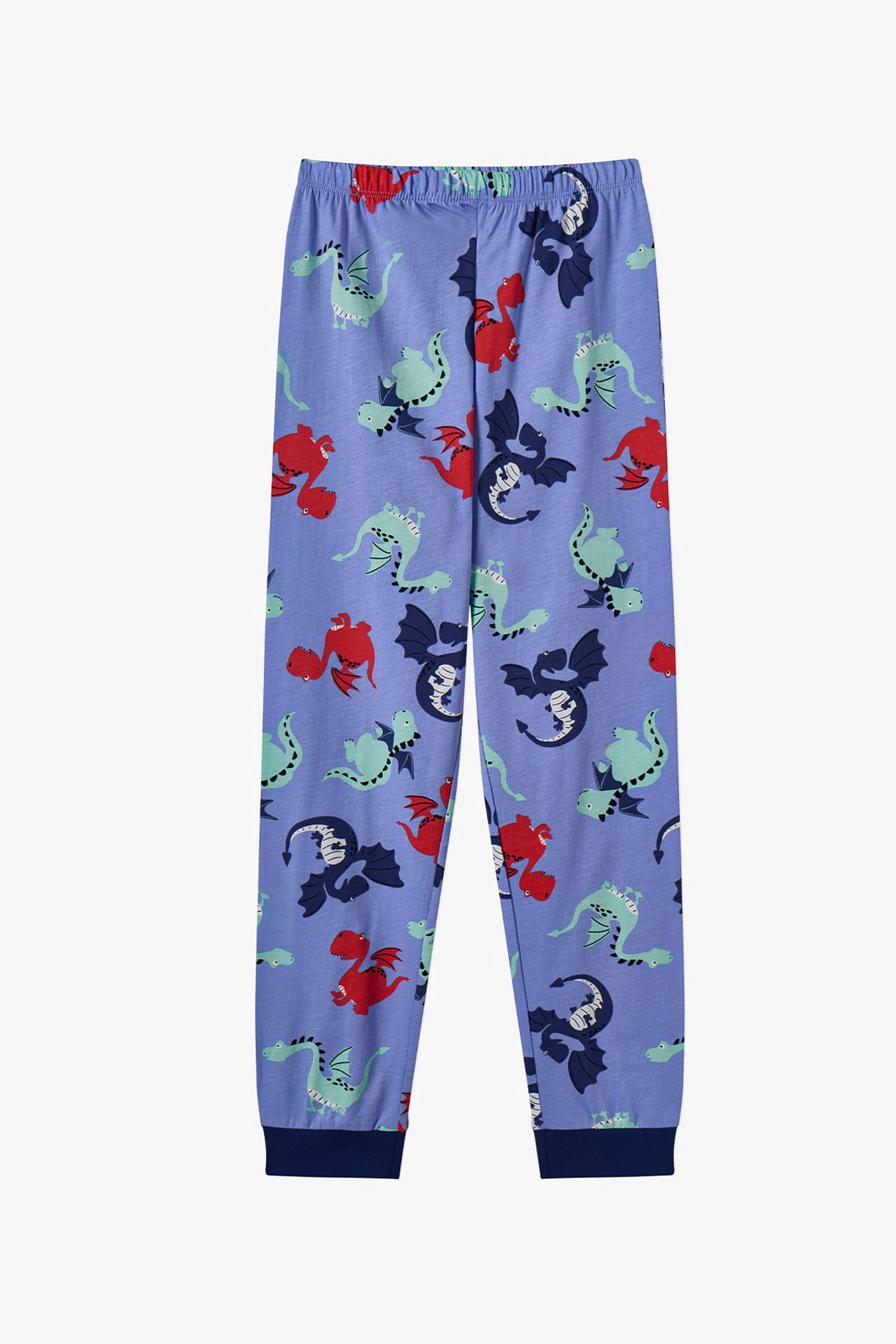 PENTI Boys' Dragon Repeat Cotton Long Sleeve Pajama Set 3