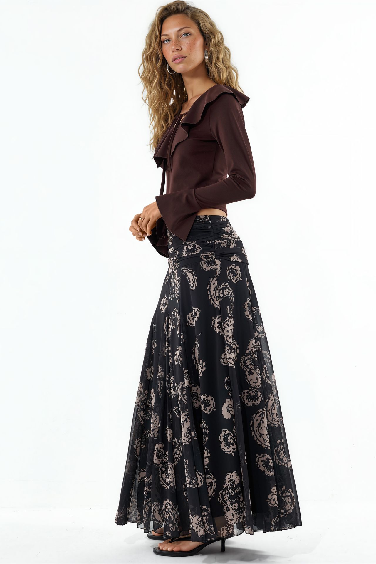 BDART High Waist Paisley Maxi Skirt 2