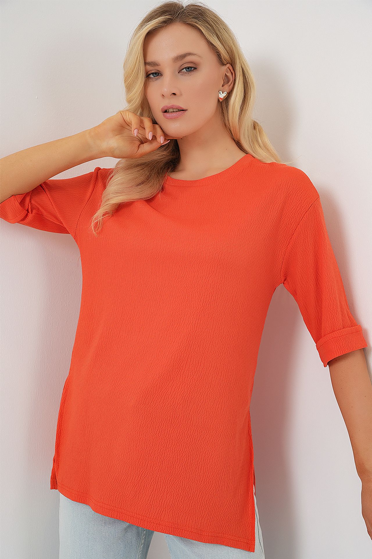 BDART Textured Crew Neck Short Sleeve T-Shirt 2