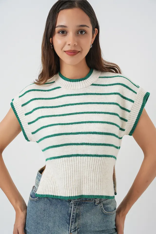 BDART Striped Knit Sweater Vest