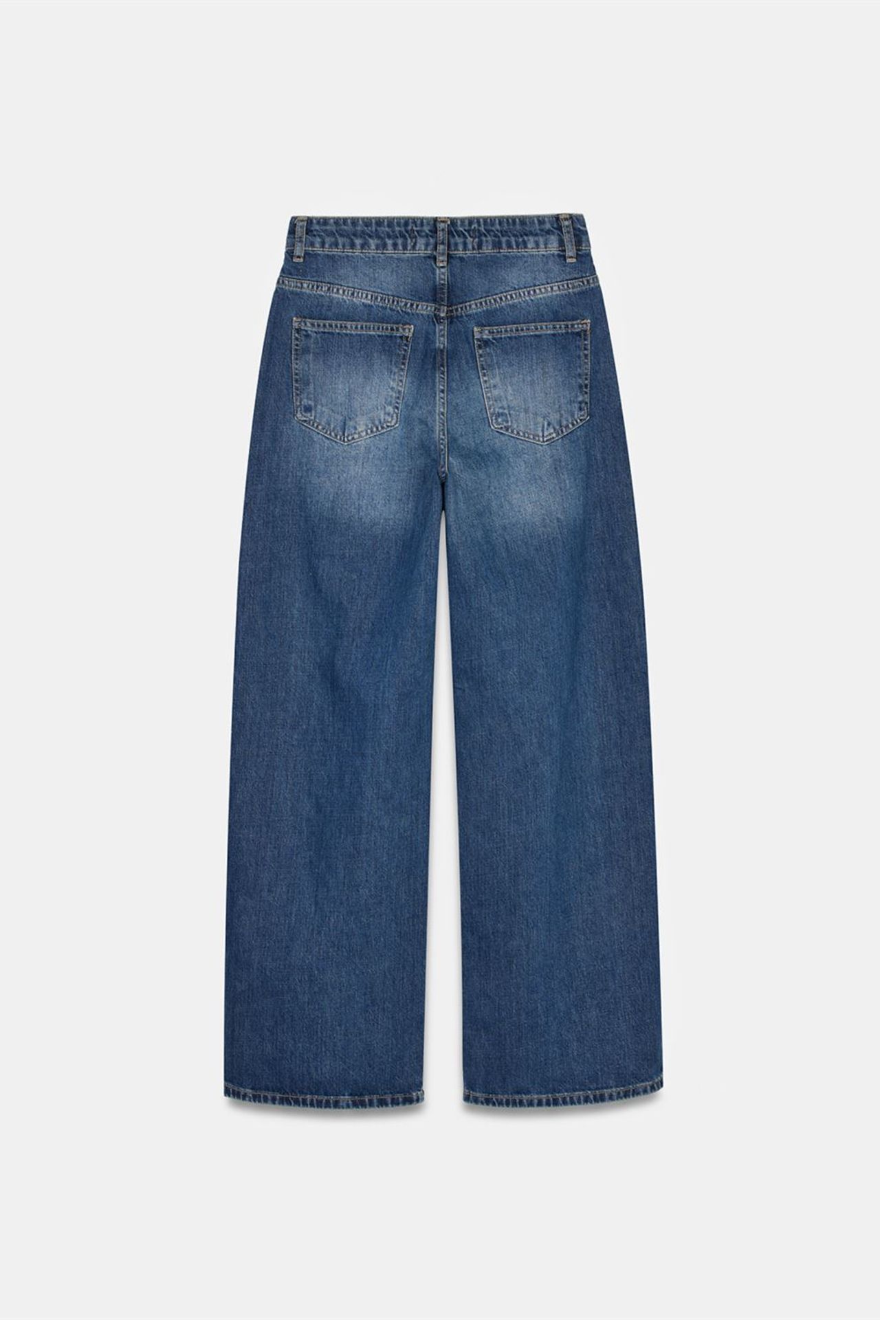 DILVIN High-Waist Wide-Leg Cotton Denim Jeans