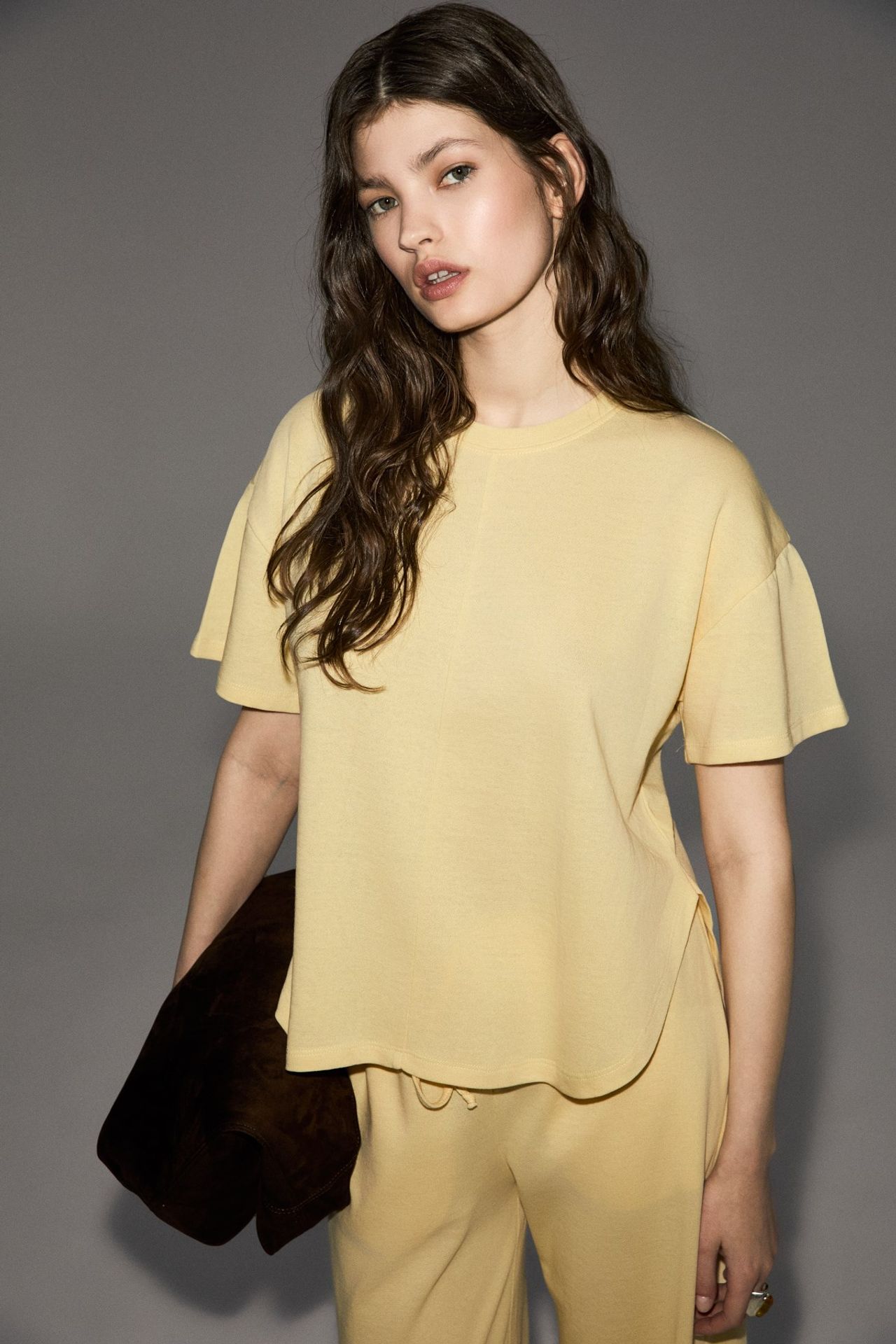 ETHIQUET Soft Crew Neck Short Sleeve 2-Piece Set 2