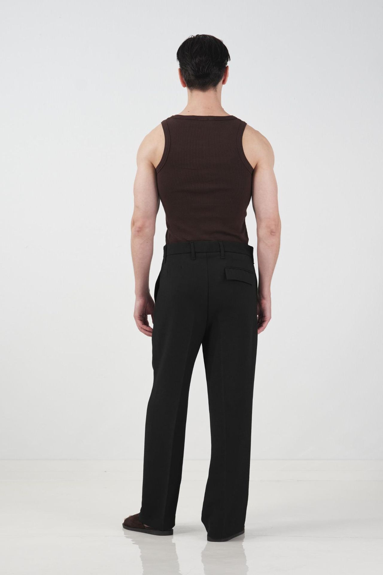 GIESTO Mid Waist Straight Leg Tailored Trousers 2