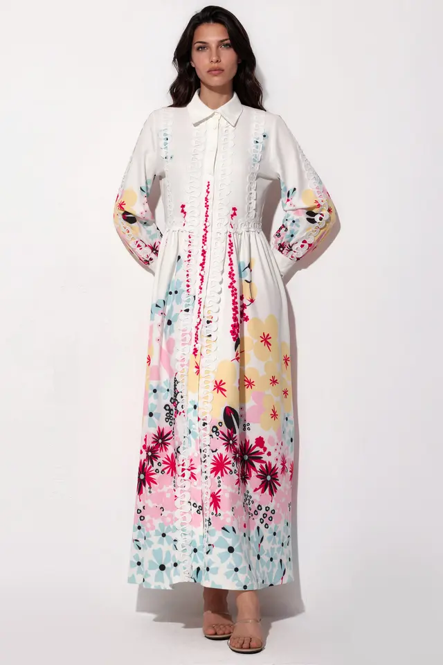 MSN Floral A-line Maxi Dress