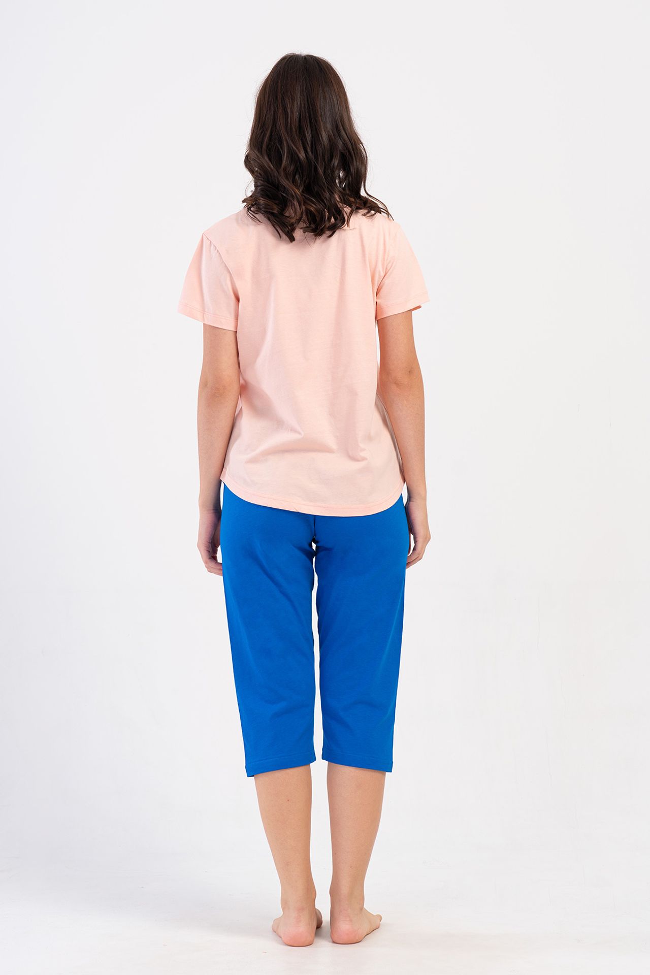 YAKE Baskılı İki Parçalı Pijama Takımı 4