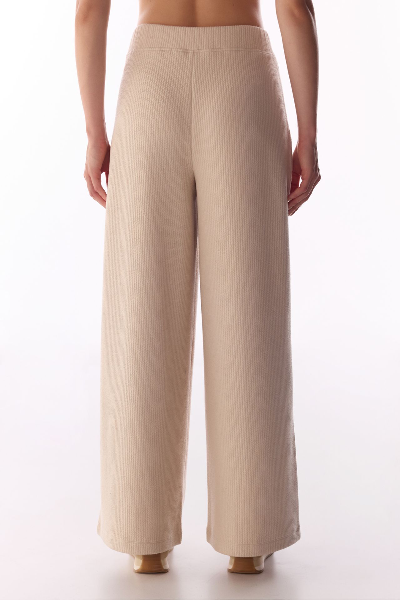PENTI Pastel Ribbed Stitch Detail Pants 3