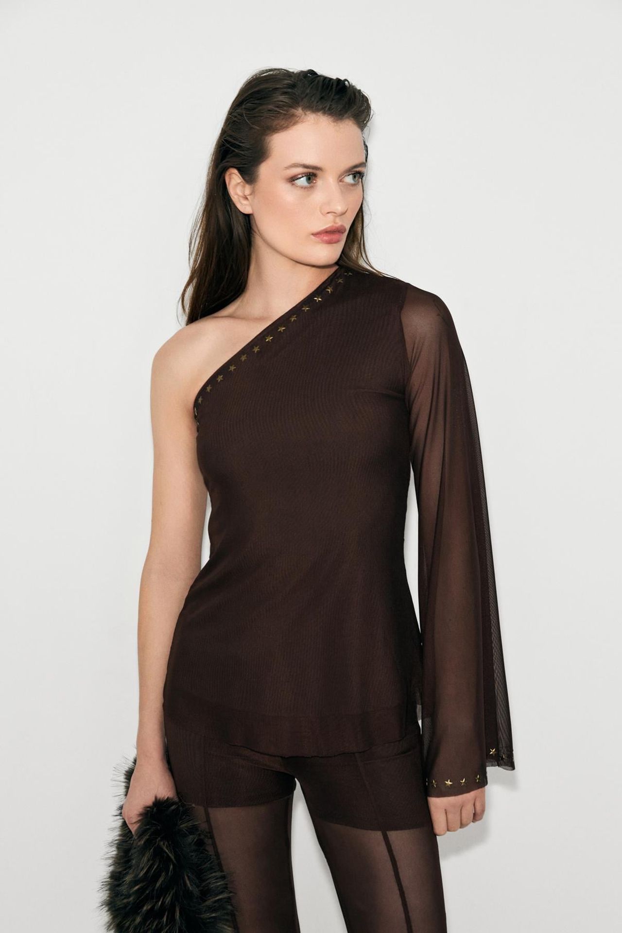 GRIMELANGE Regular Fit Simple Pullover Blouse 2