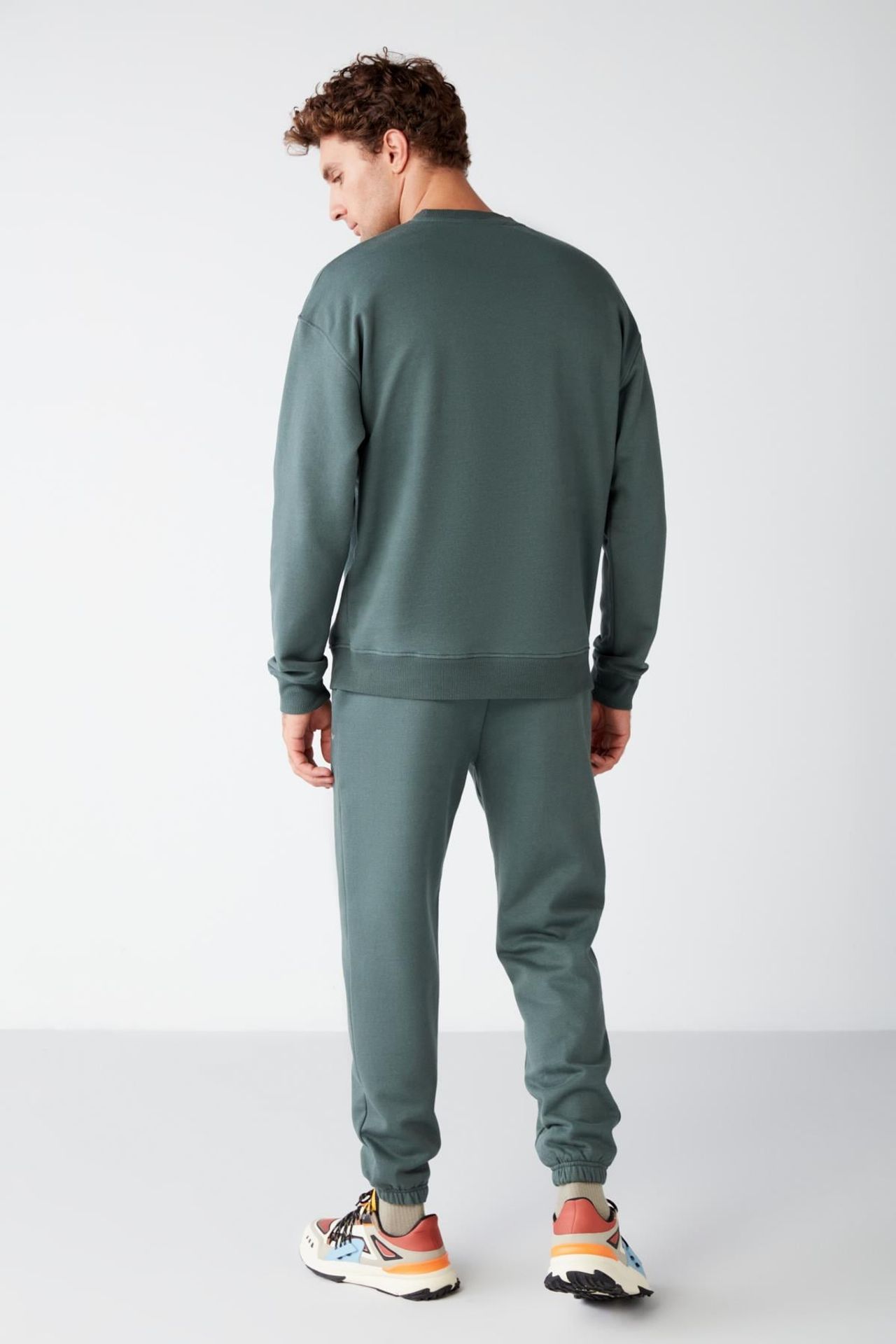 GRIMELANGE Bol Kesim Bisiklet Yaka Sweatshirt 3