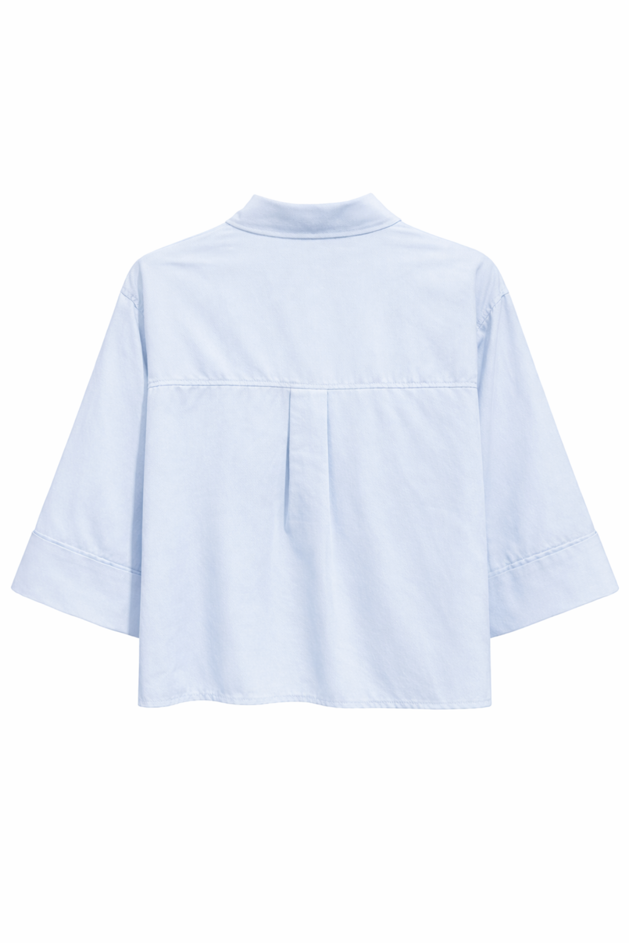 Mixray Short Sleeve Crop Poplin Shirt 4