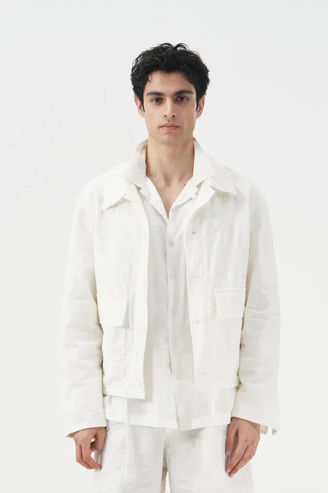 GIESTO Men's cotton blend poplin vest