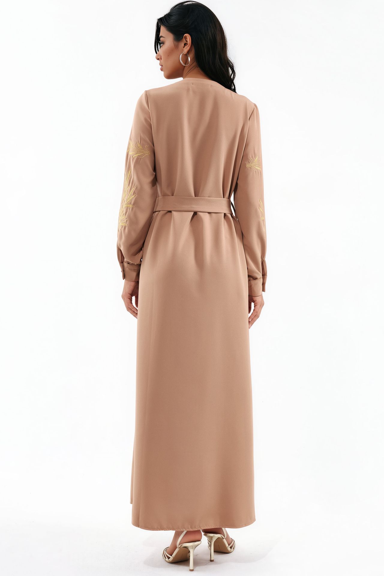 MSN Embroidered V-Neck Maxi Dress 3