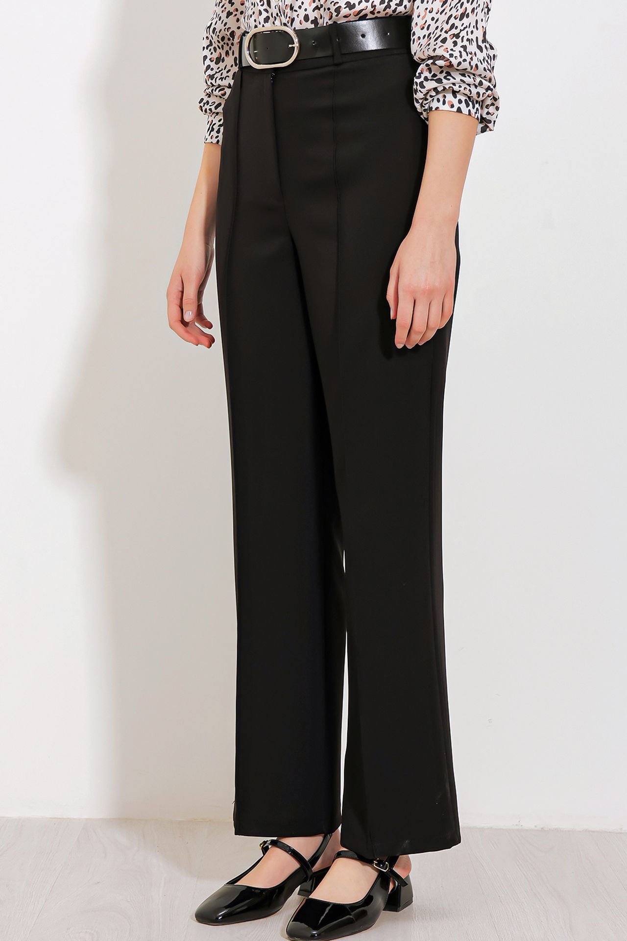 BDART High Waist Straight Leg Crepe Pants 4