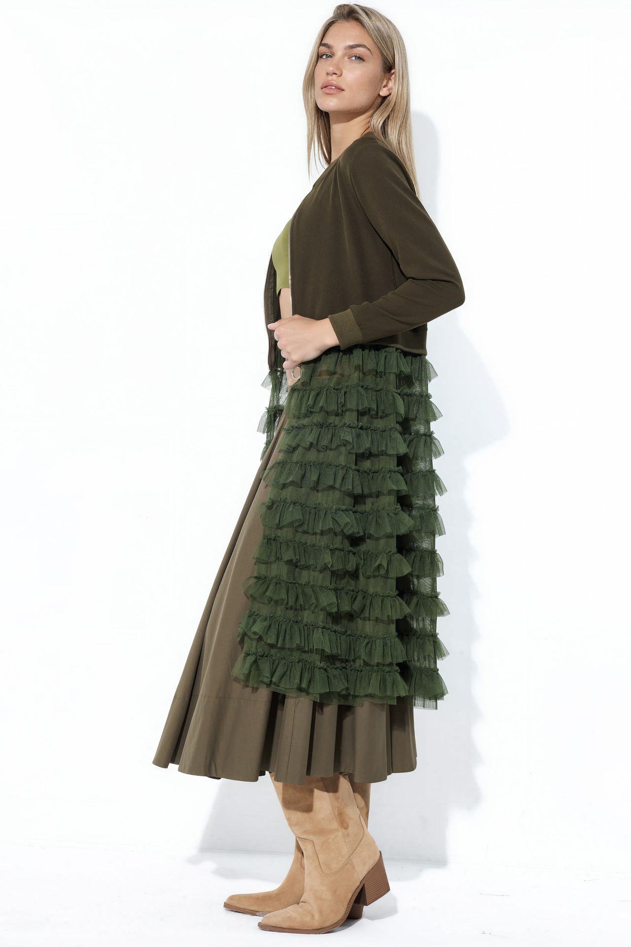 MSN Long Textured Poplin Jacket 2