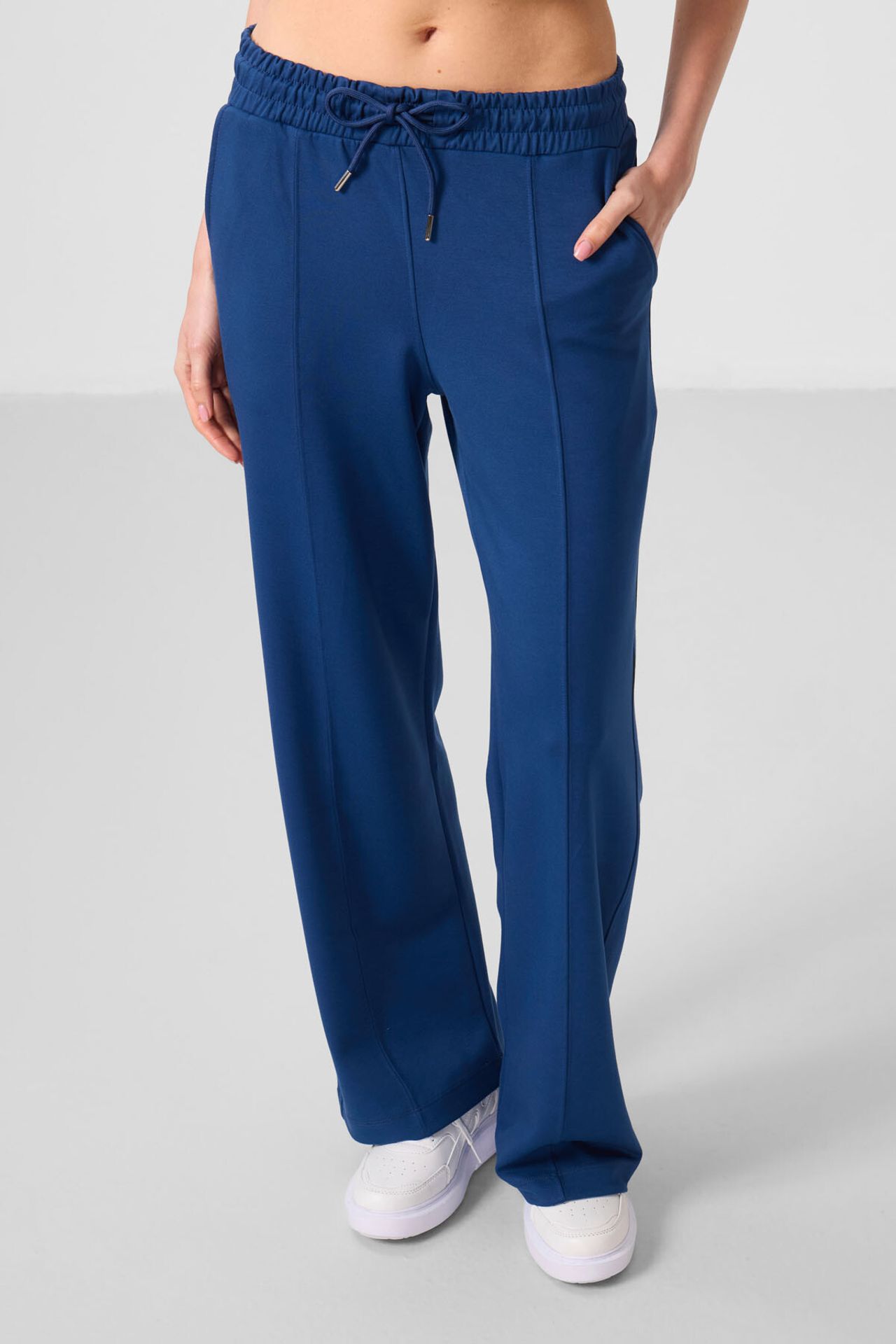 TOMMY Textured Wide Leg Palazzo Pants with Drawstring Waist 3