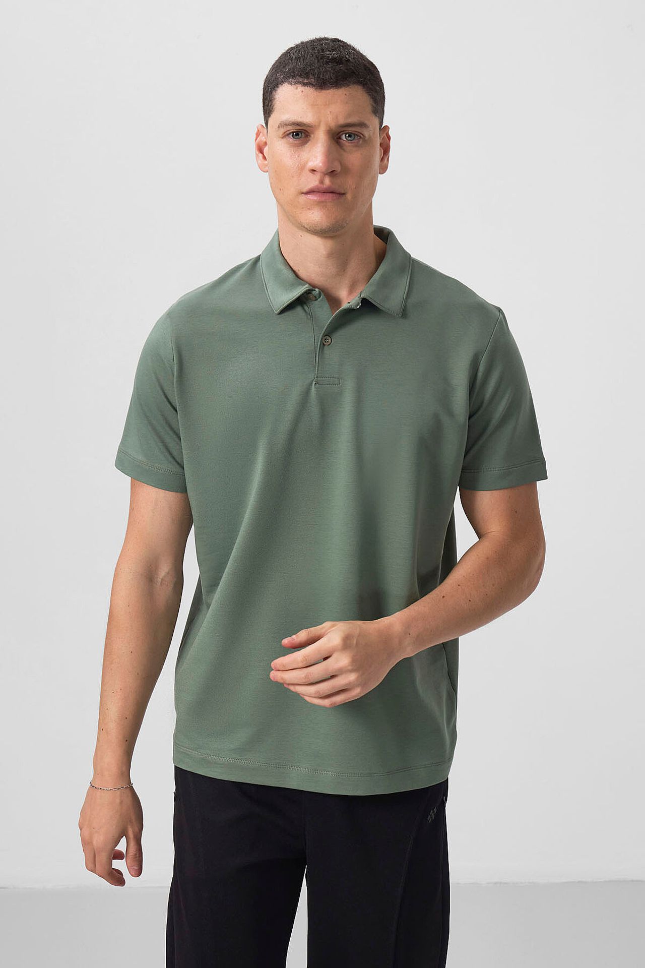 TOMMY Men's Cotton Elastane Polo T-Shirt 5