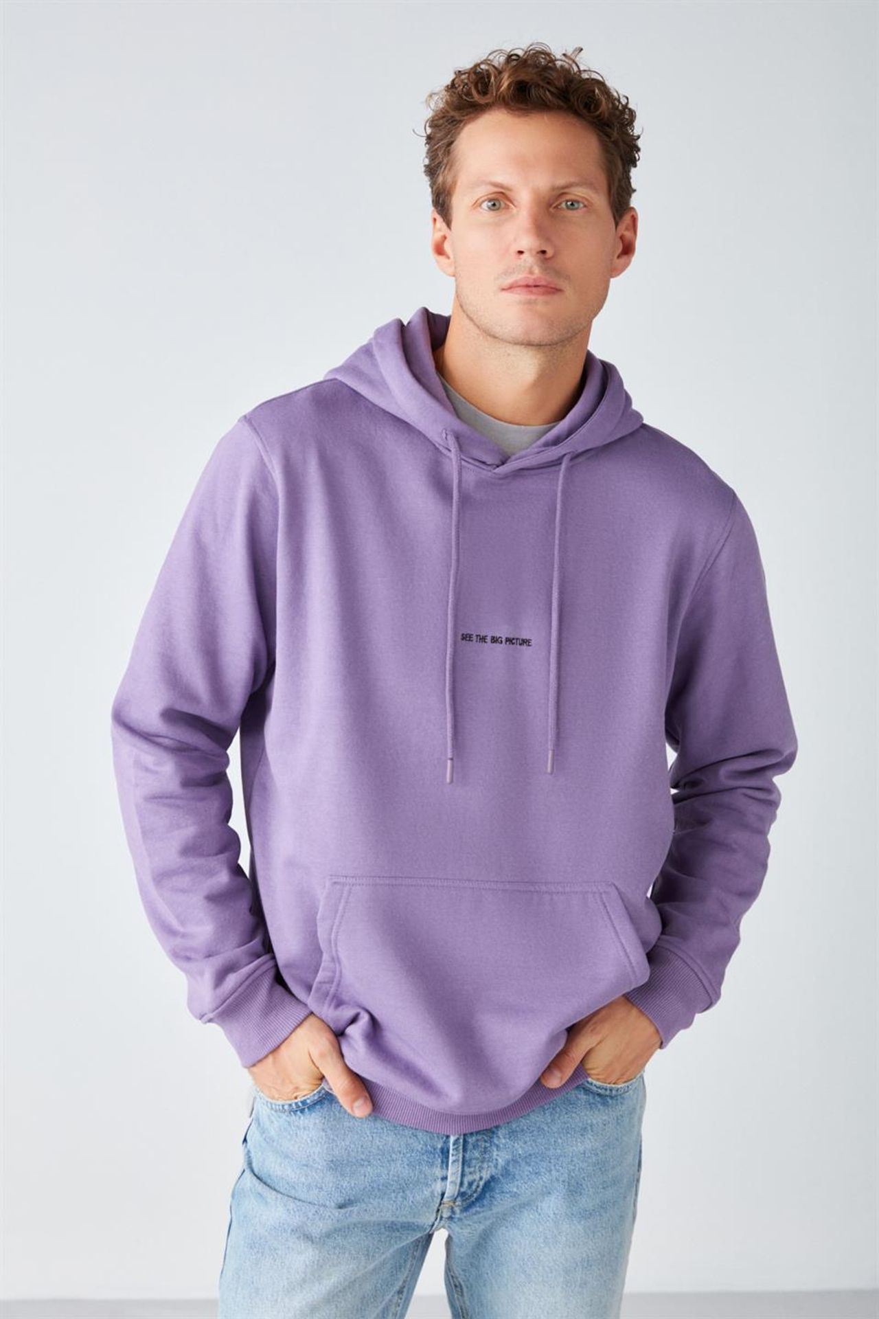 GRIMELANGE Hooded Pocket Drawstring Sweatshirt 4