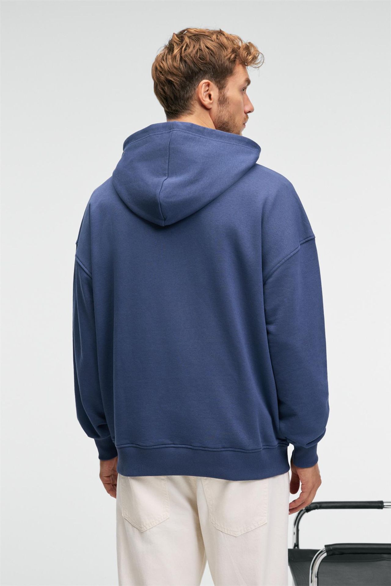 GRIMELANGE Baskılı Kapüşonlu Cepli Sweatshirt 6