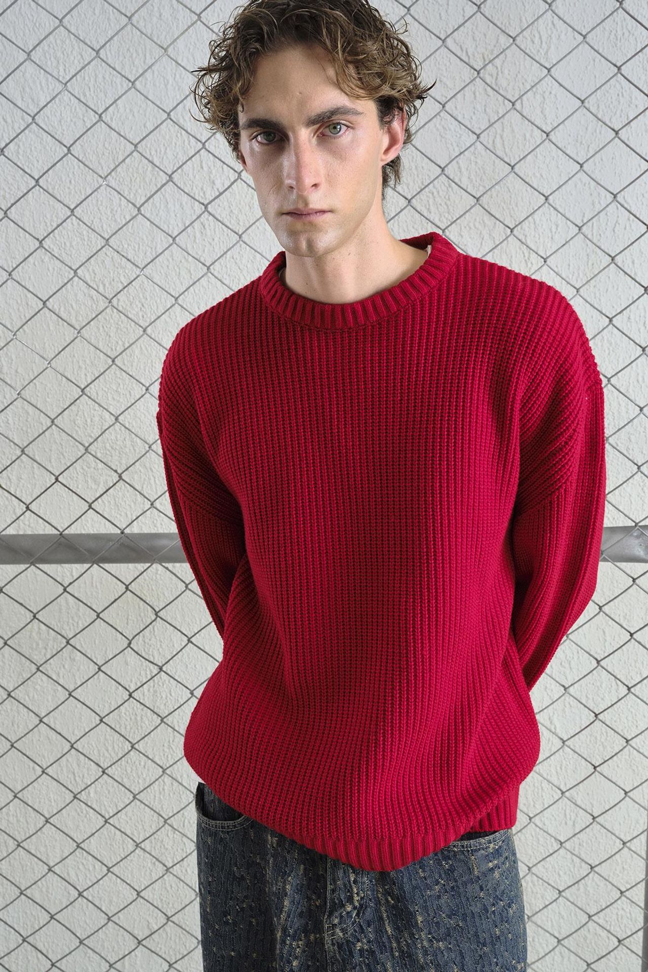 GIESTO Comfort Fit Ribbed Knit Crew Neck Sweater 5
