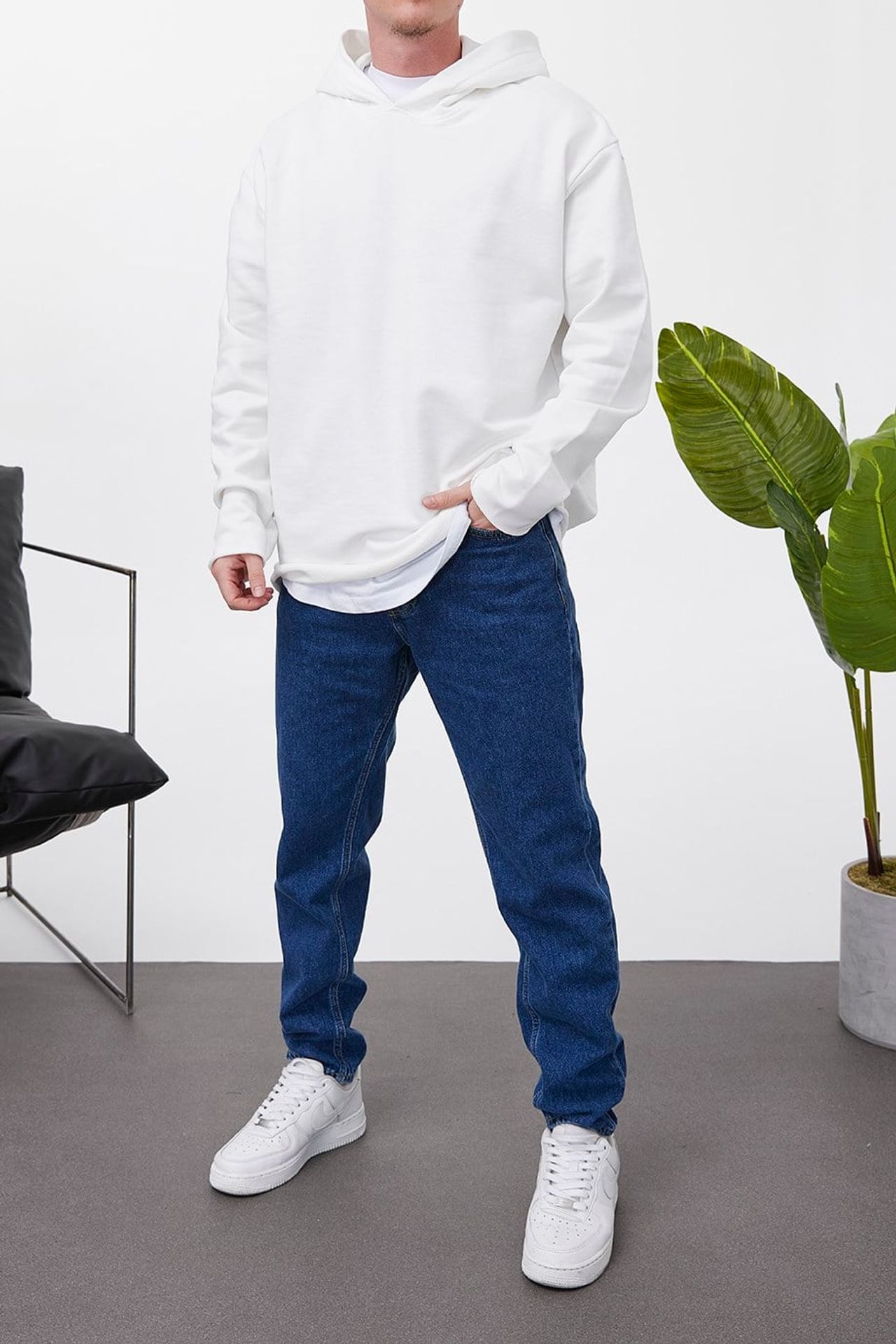 NOMARC Rahat Uzun Kollu Kapüşonlu Sweatshirt 1