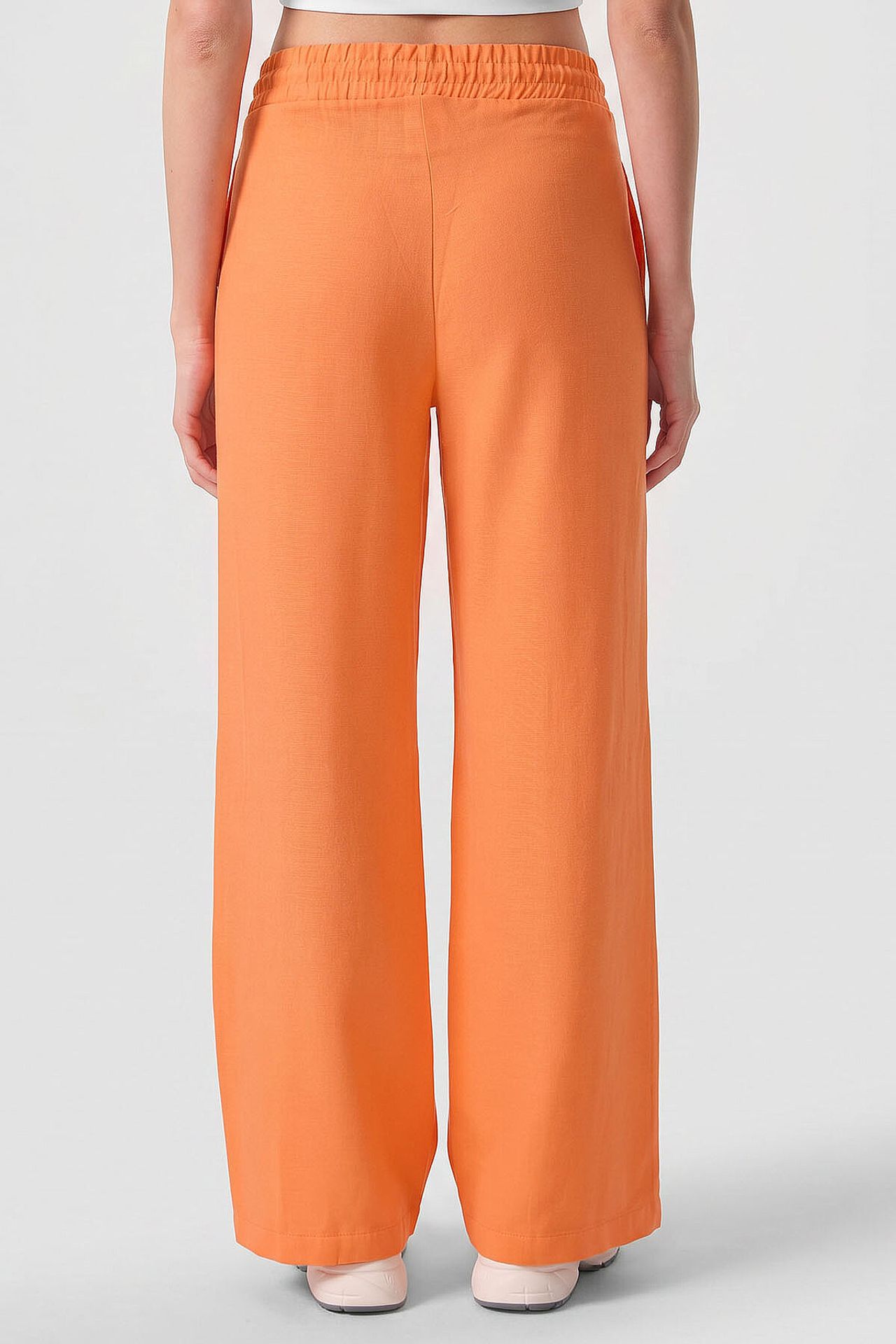 TOMMY Mid Waist Palazzo Pants with Drawstring 5