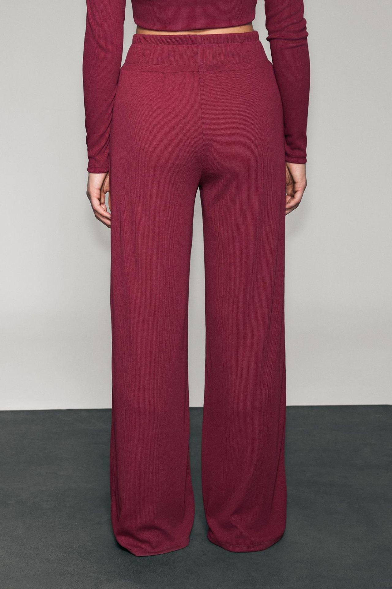 GRIMELANGE Wide Leg Elastic Waist Joggers 5