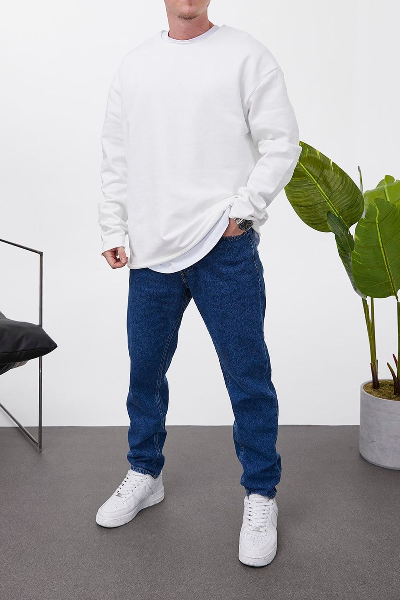 NOMARC Rahat Bisiklet Yaka Sweatshirt 2