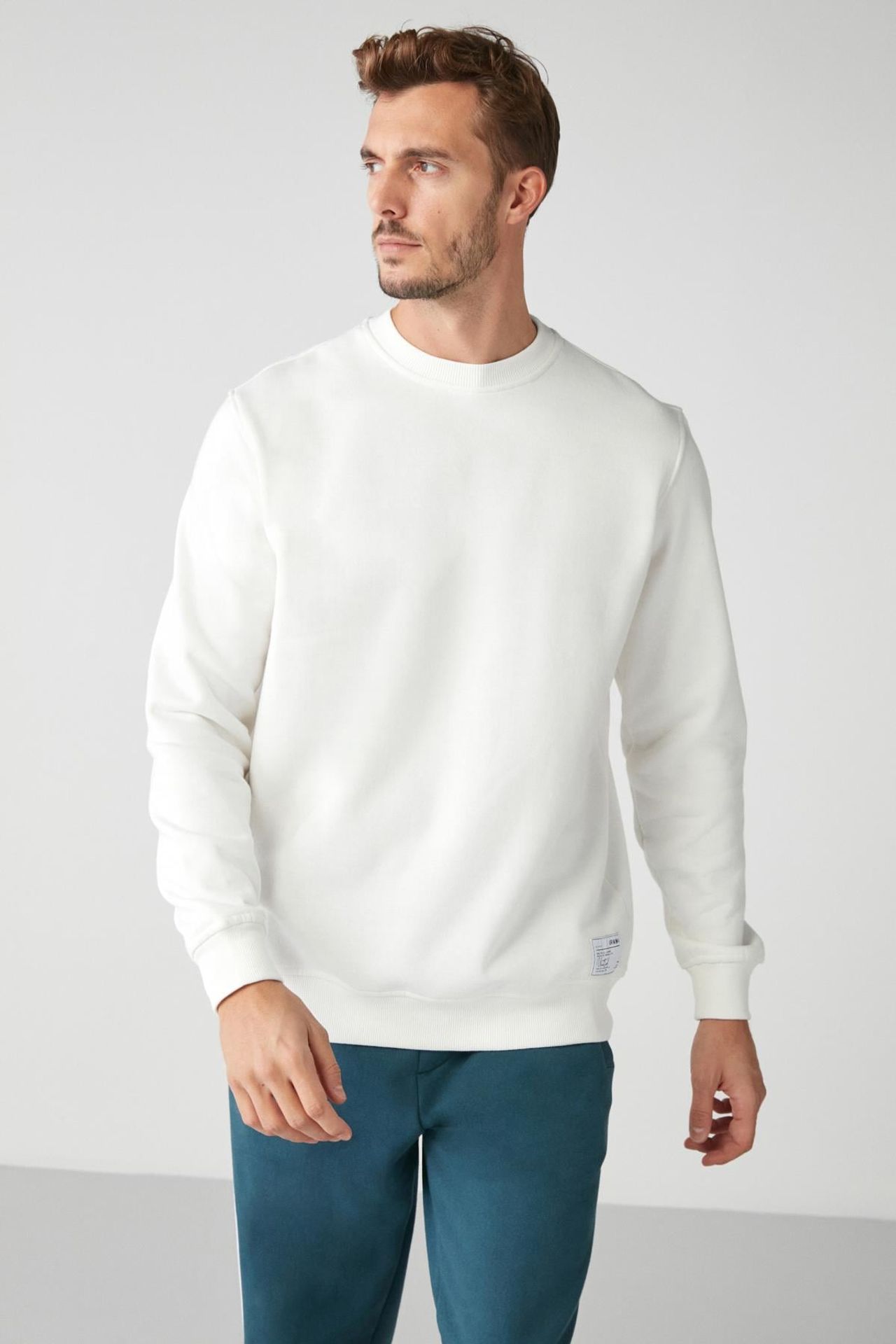 GRIMELANGE Fitilli Bisiklet Yaka Sweatshirt 1