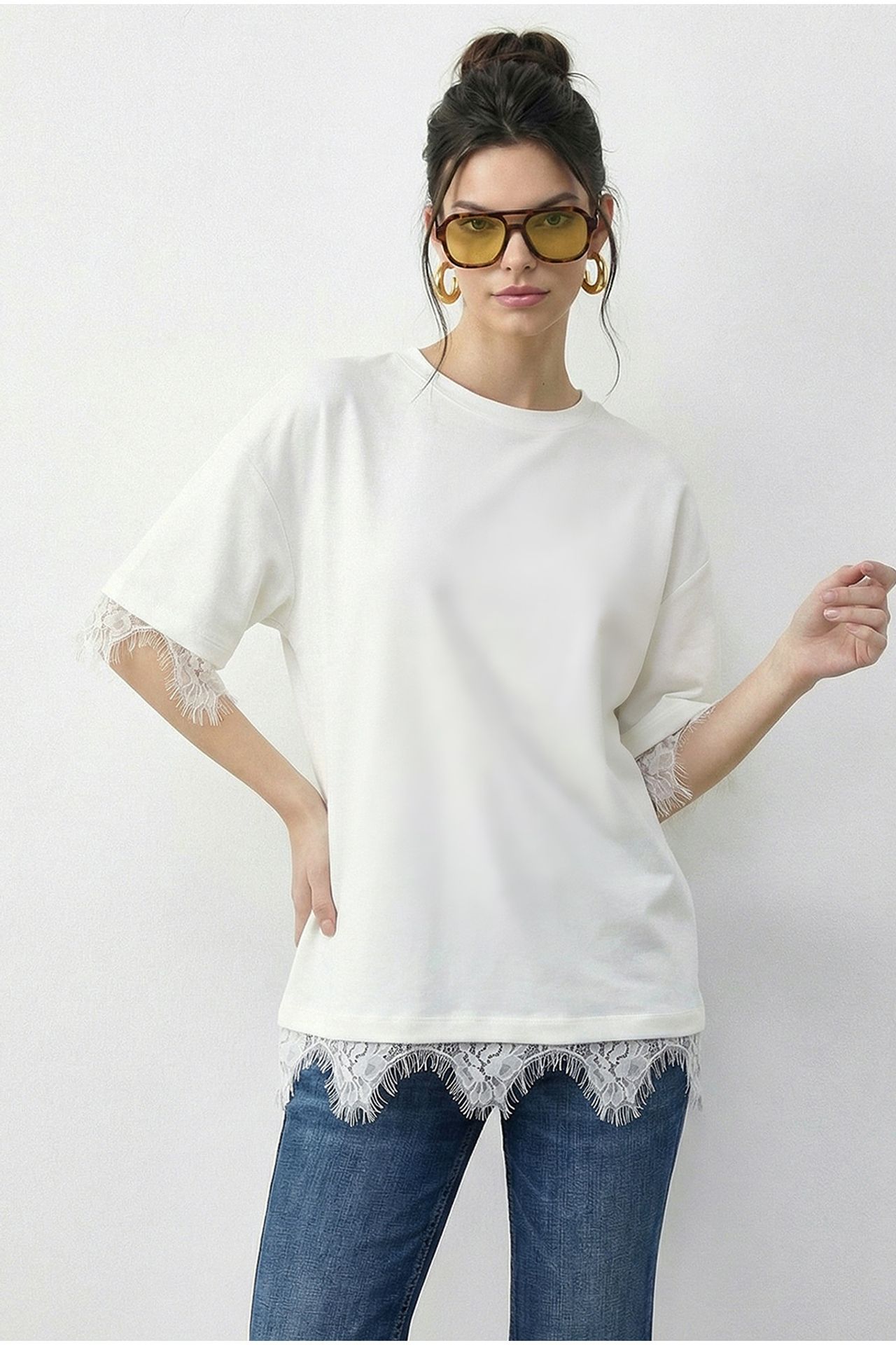 LUCCI Women's Polyester Elastane T-Shirt 4