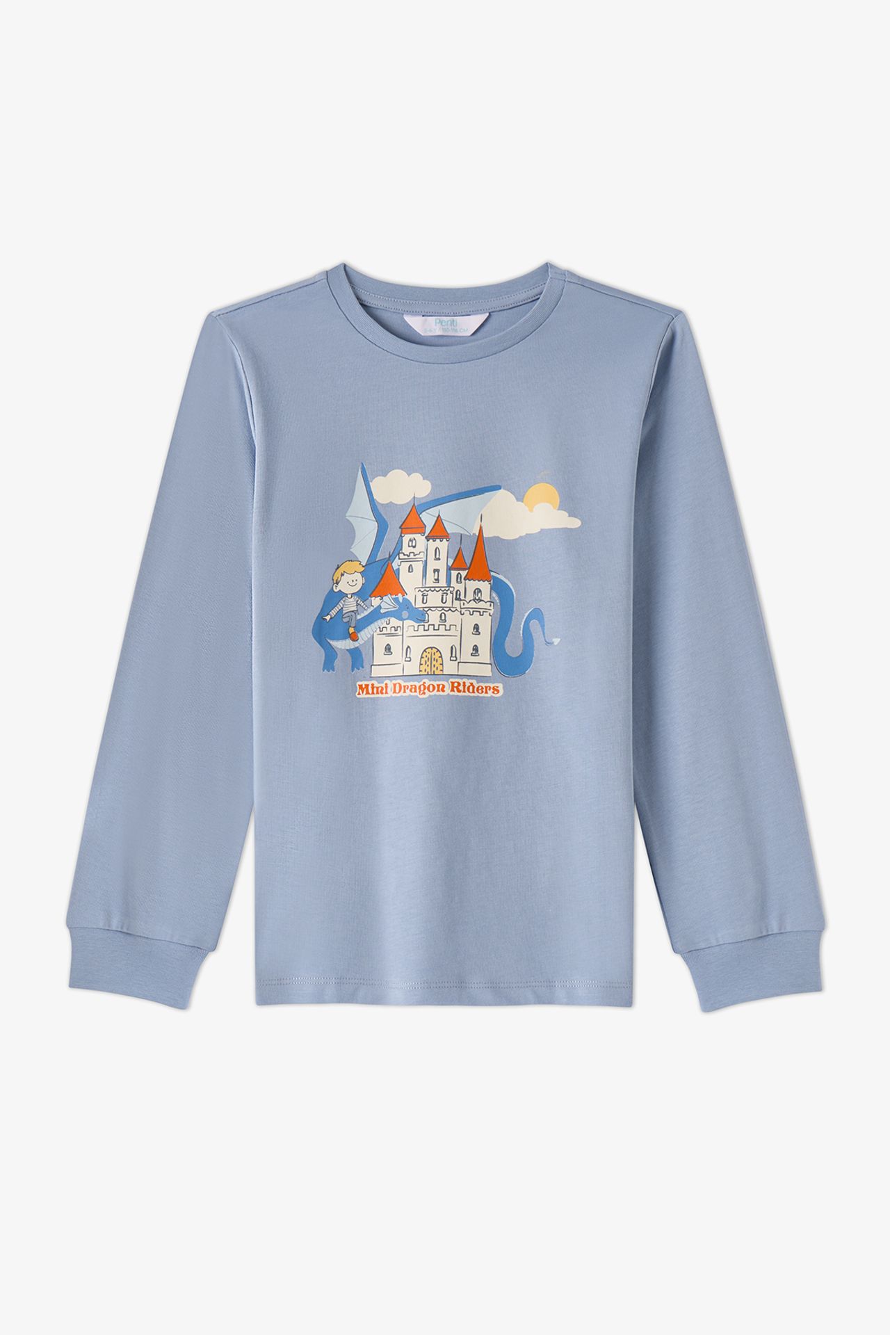 PENTI Boys' Mini Dragon Riders Long Sleeve Pajama Set 6