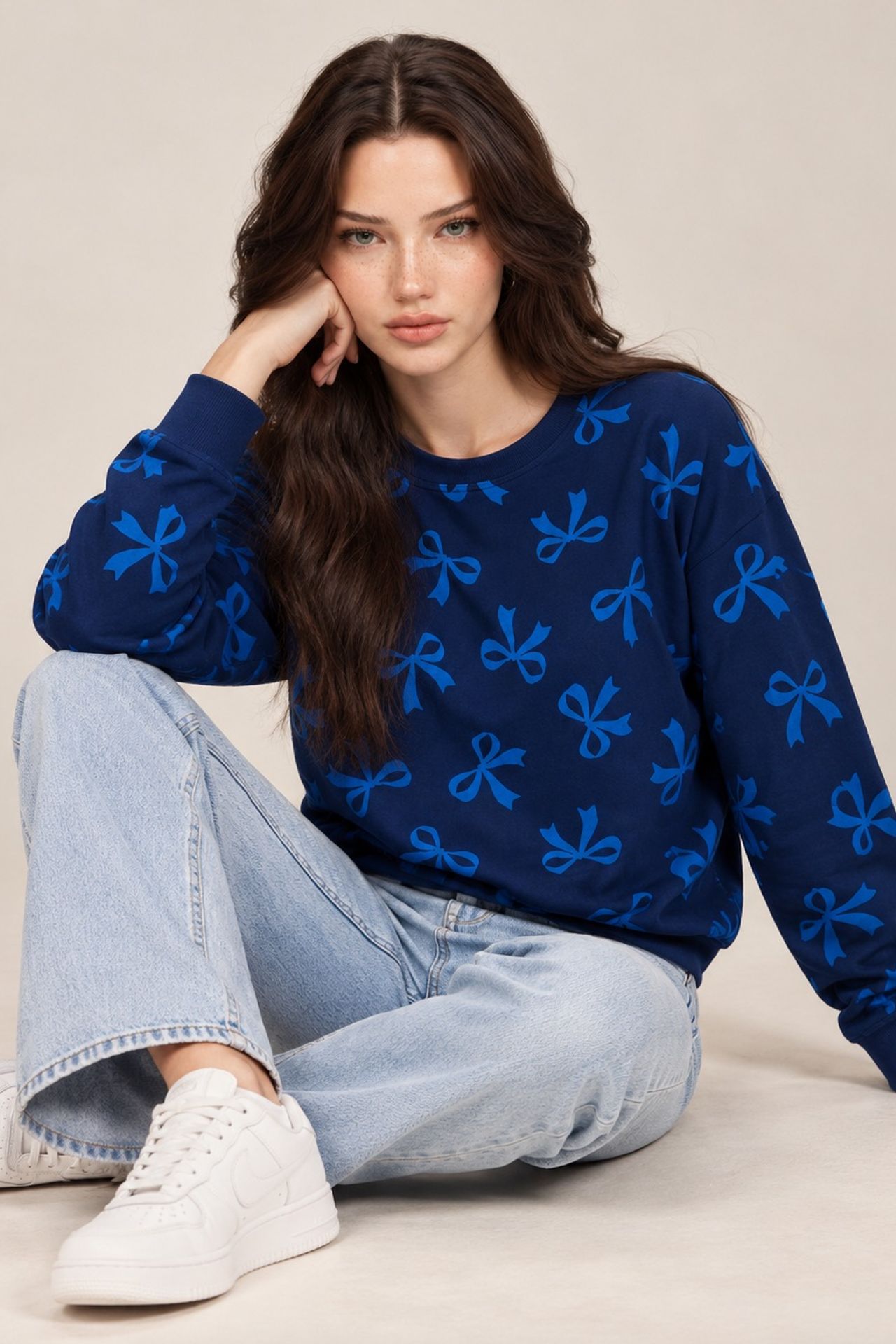 BERSAN Klasik Bisiklet Yaka Sweatshirt 3