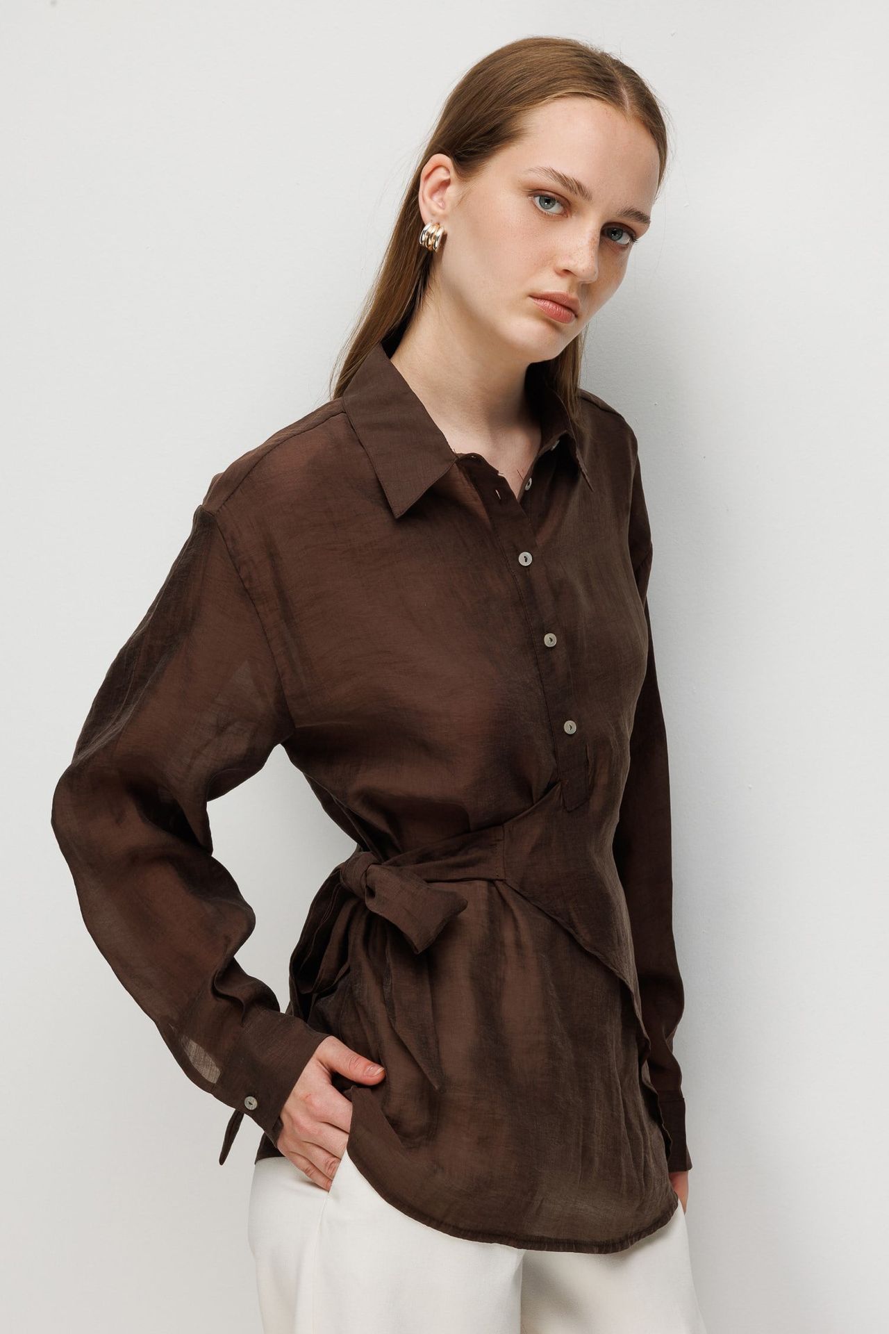 MIXRAY Women's Cotton Shirt 1