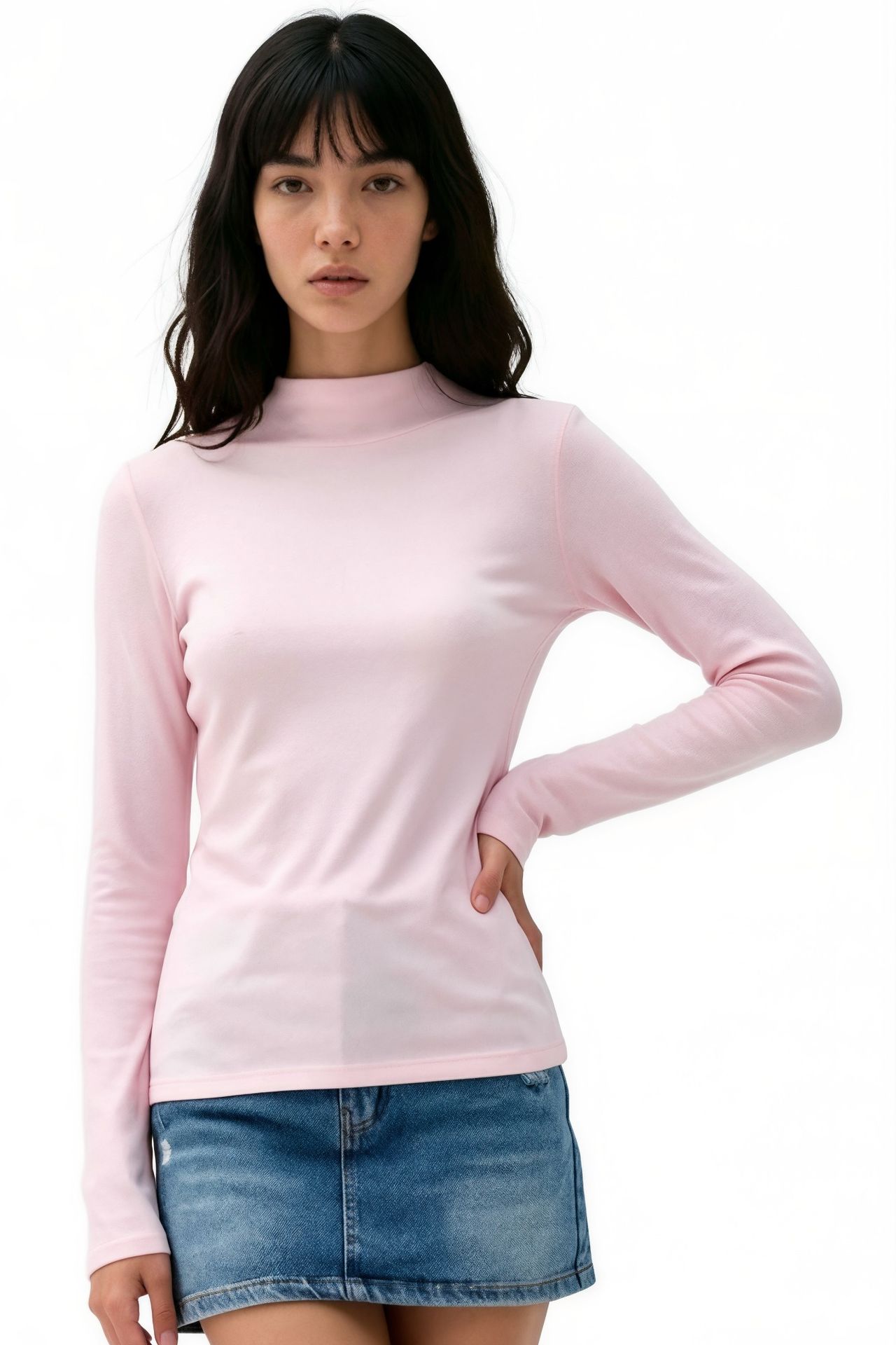 BUSEM Slim Fit Half Turtleneck Blouse 1