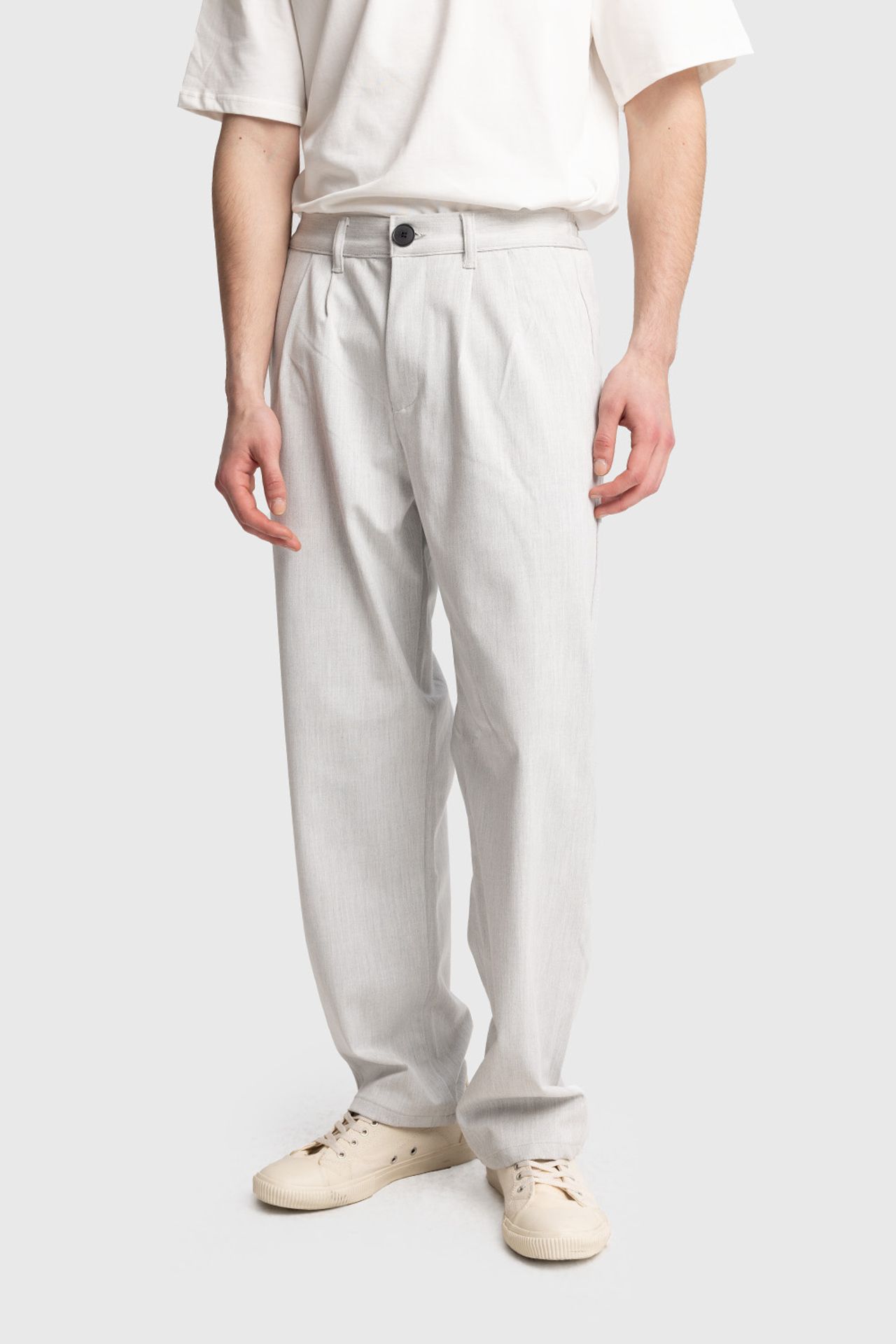 GIESTO Pleated Straight Leg Pants 1