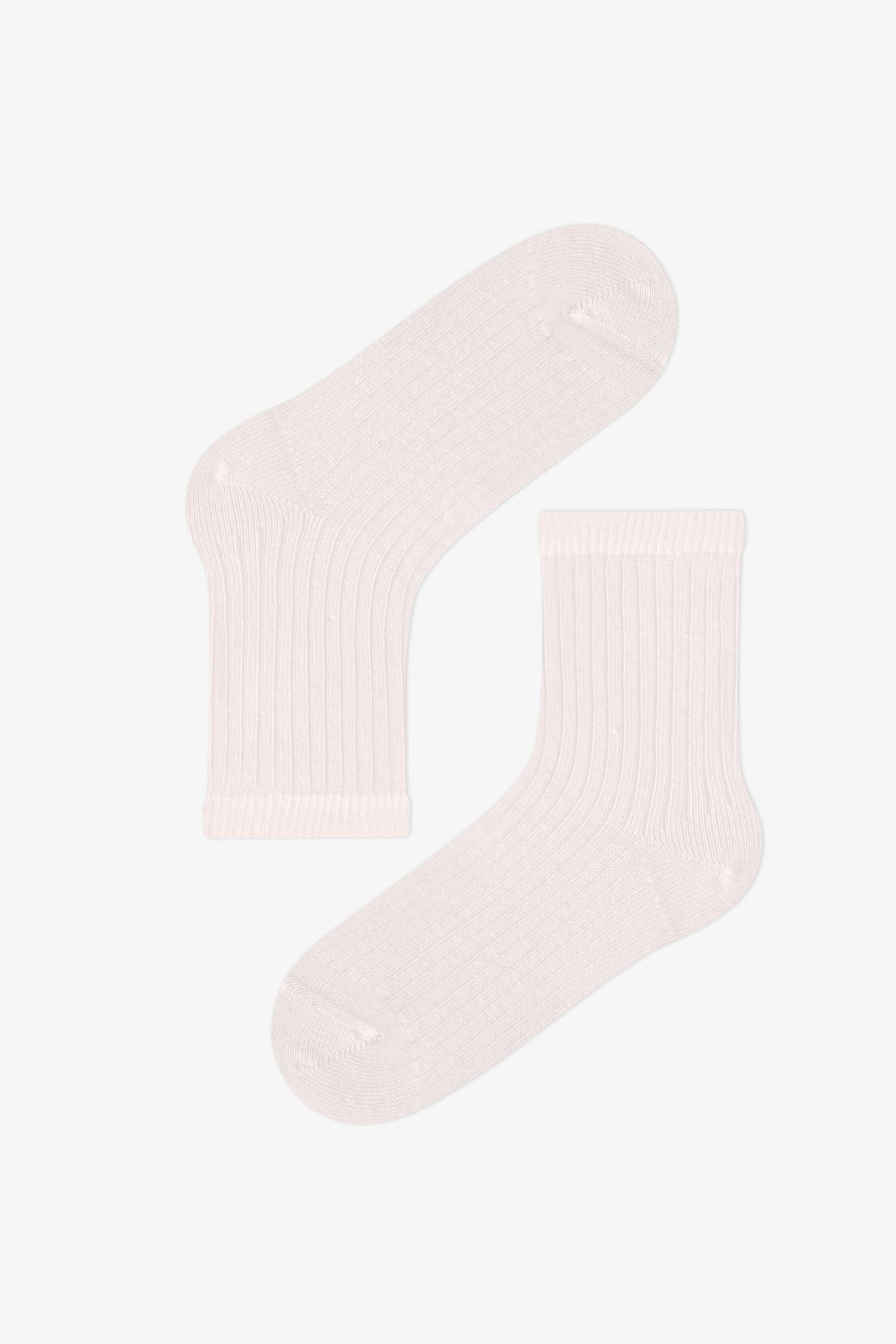 PENTI Boys' Signature Ribbed Cotton Pair Crew Socks 5