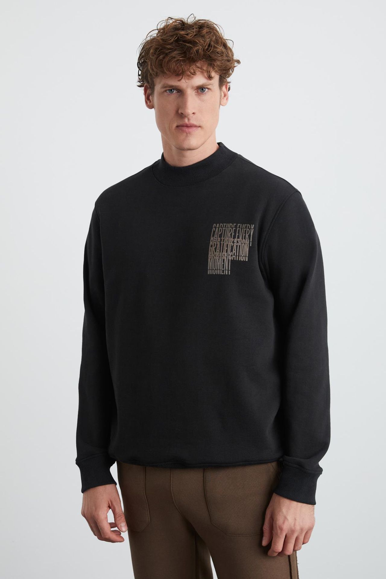 GRIMELANGE Logolu Bisiklet Yaka Sweatshirt 3