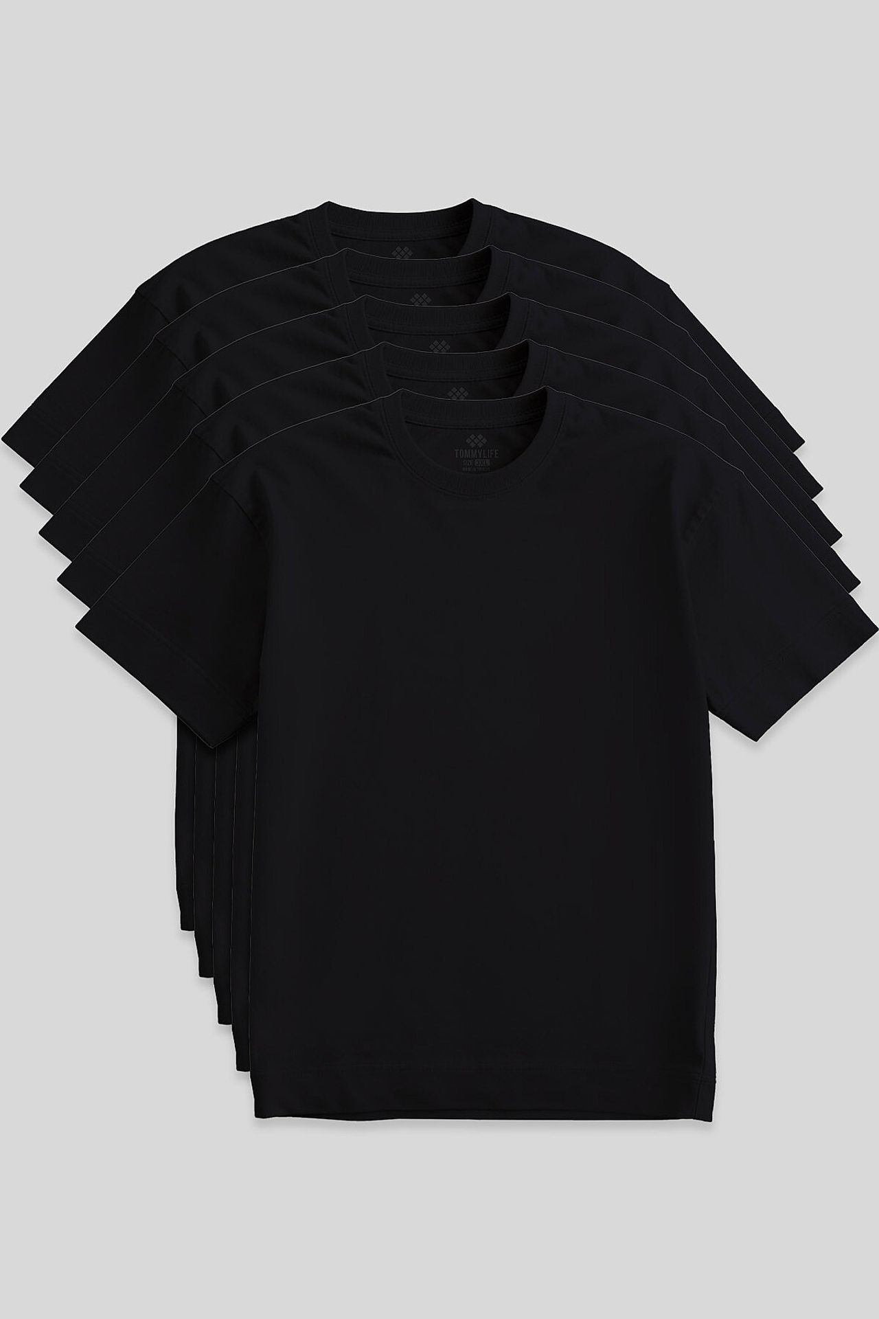 TOMMY Men's Cotton Elastane Crew Neck T-Shirt 1