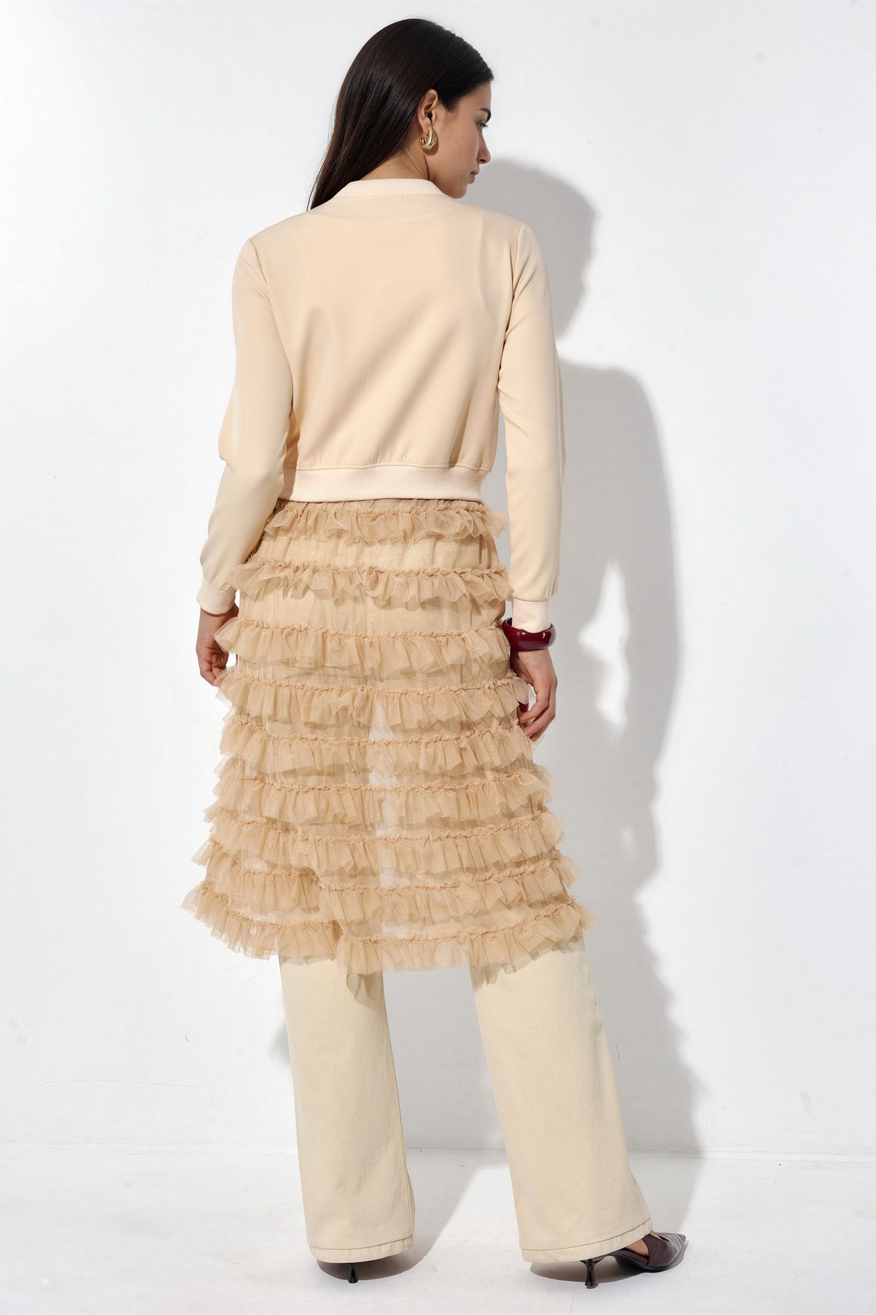 MSN Long Textured Poplin Jacket 3