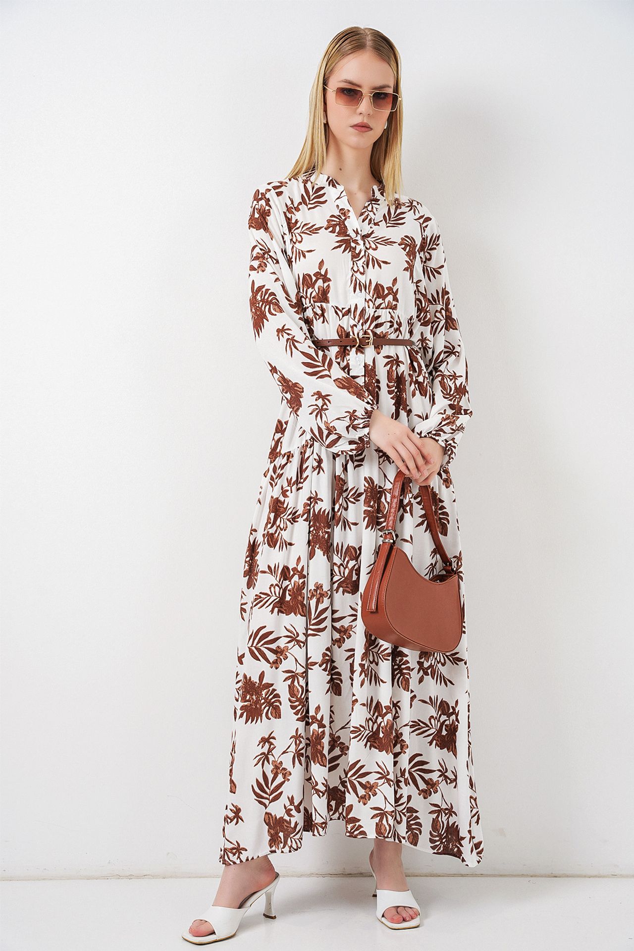 BDART Patterned V-Neck Maxi Dress 4
