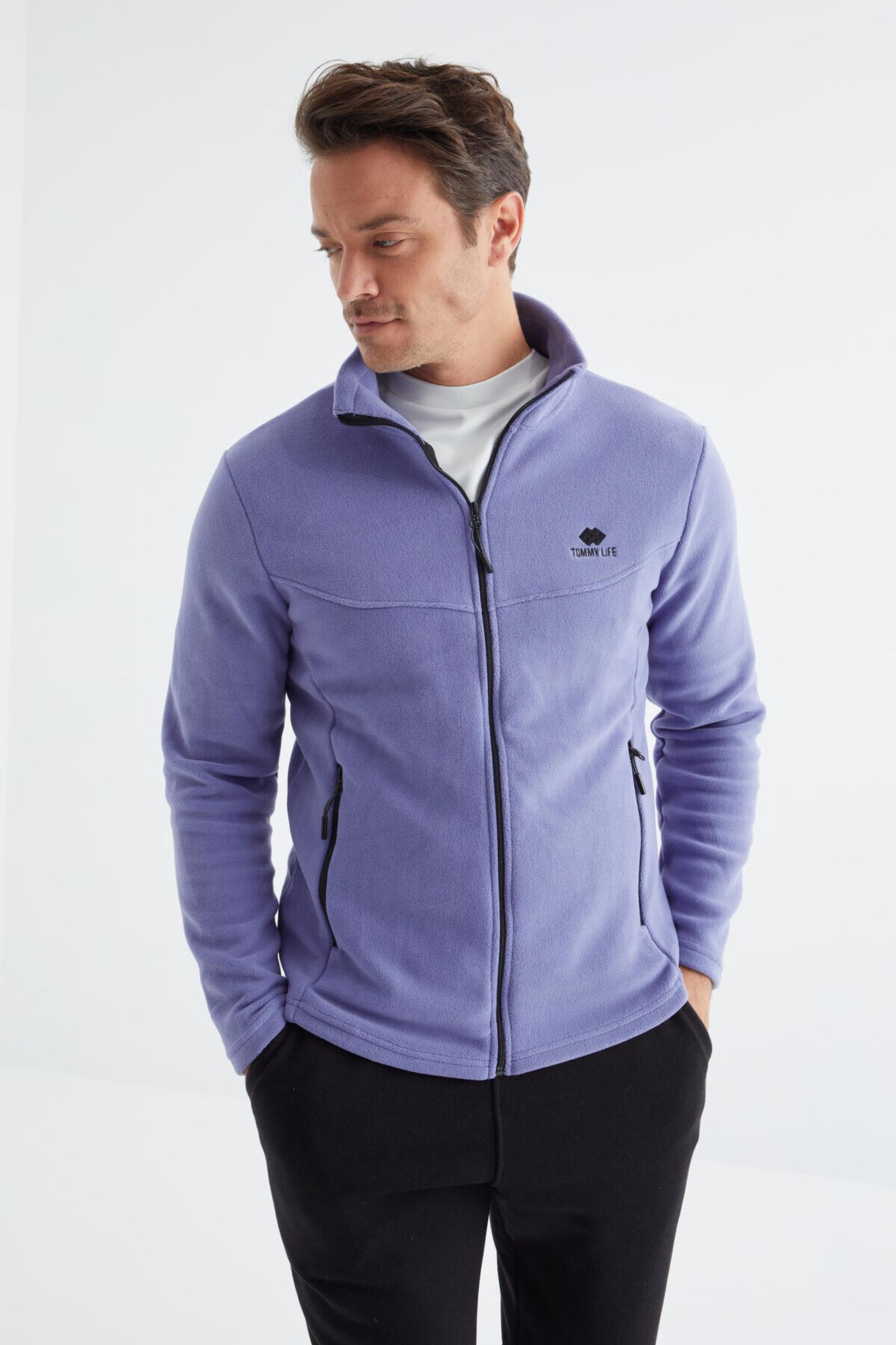 TOMMY Men's Plush Zip-Front Sweatshirt 5