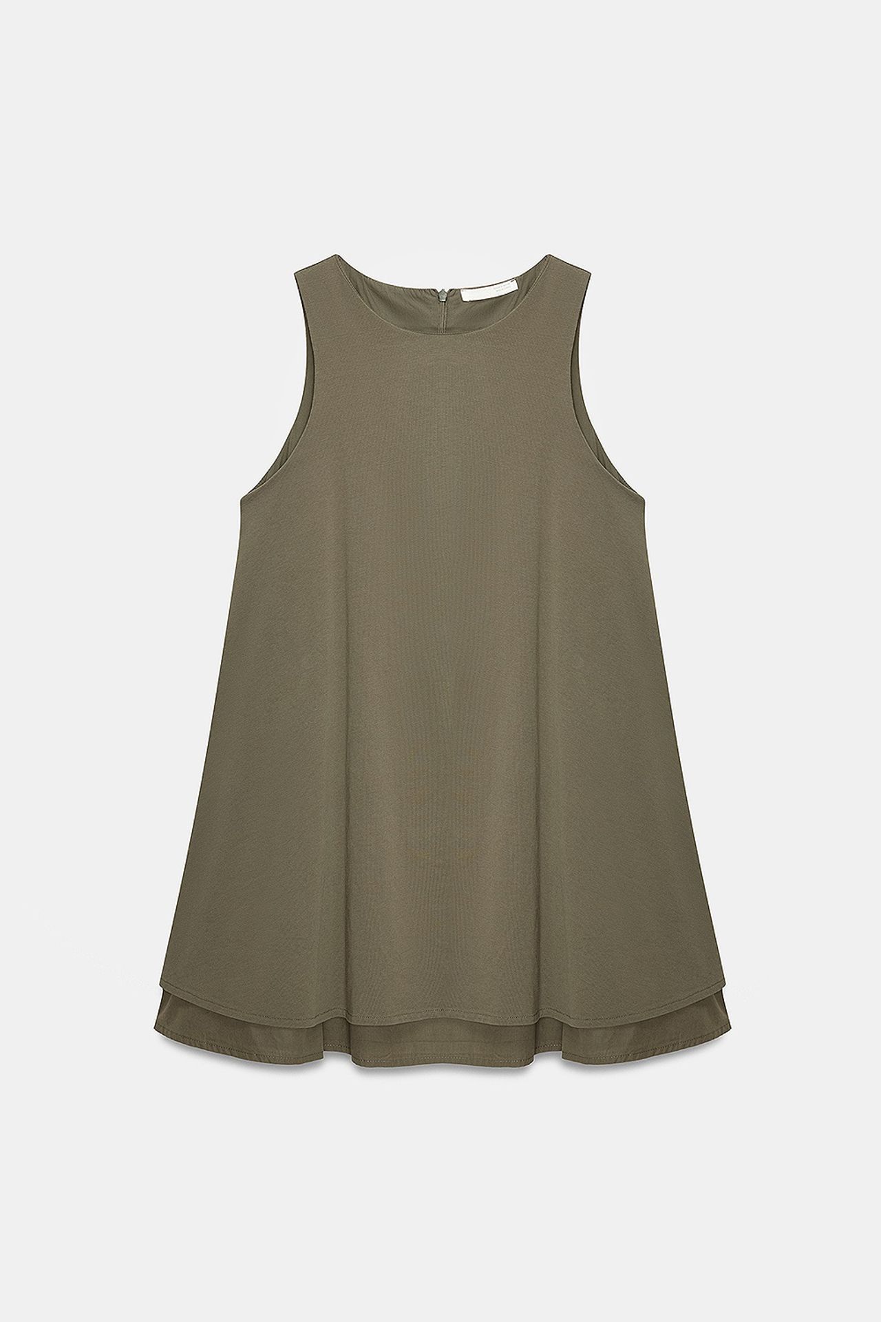 DILVIN Cotton Poplin Sleeveless Mini Shift Dress 5
