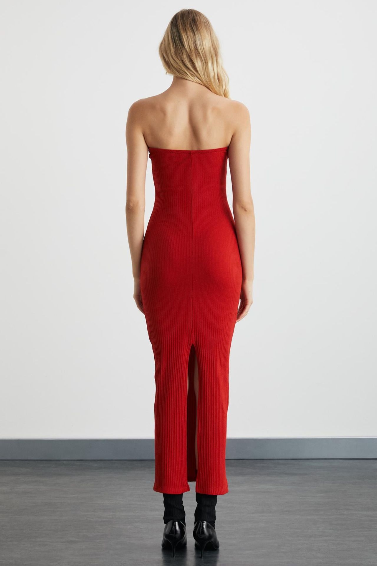 ETHIQUET Long Straight Maxi Dress 4