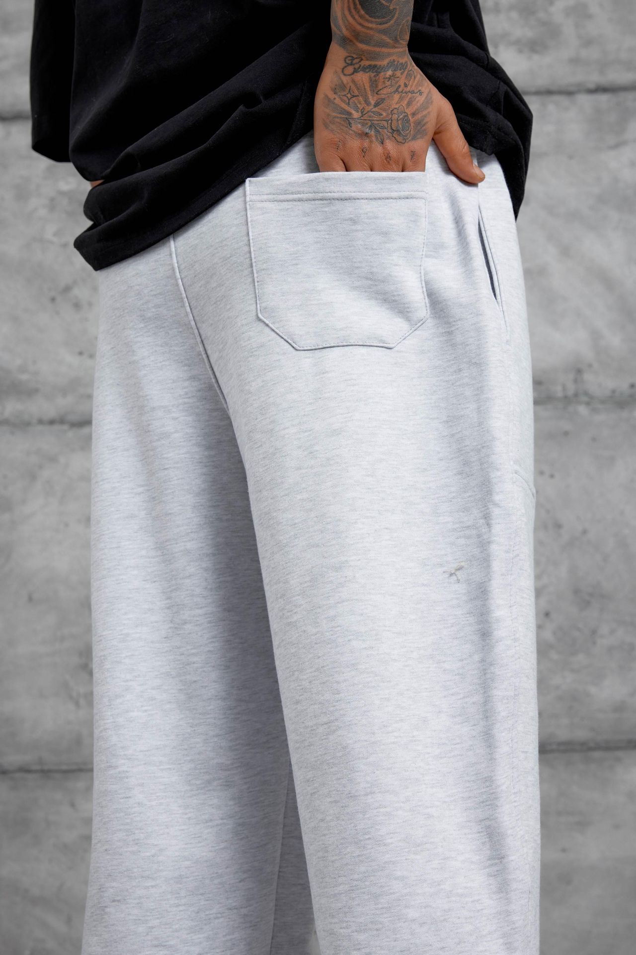 NOMARC Desenli Geniş Paça Büzgü İpli Jogger 5