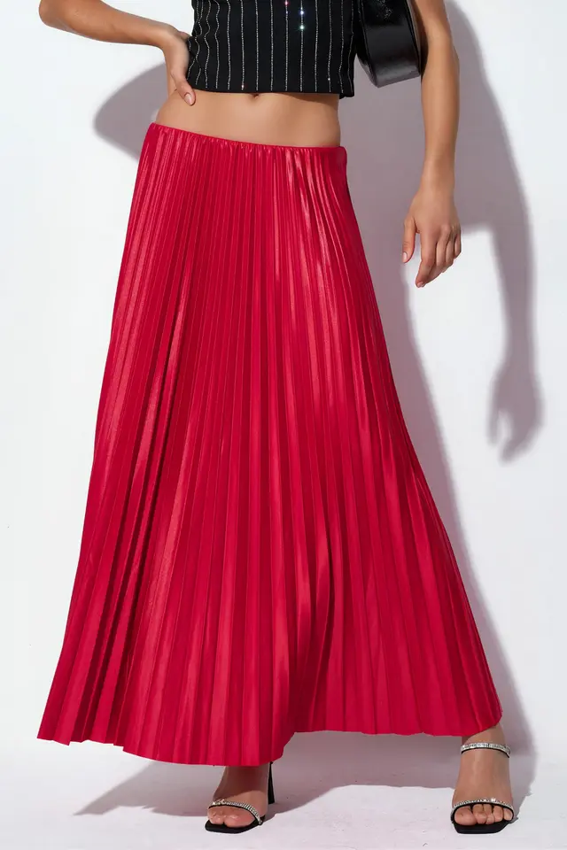 BDART High Waist Pleated Maxi Skirt