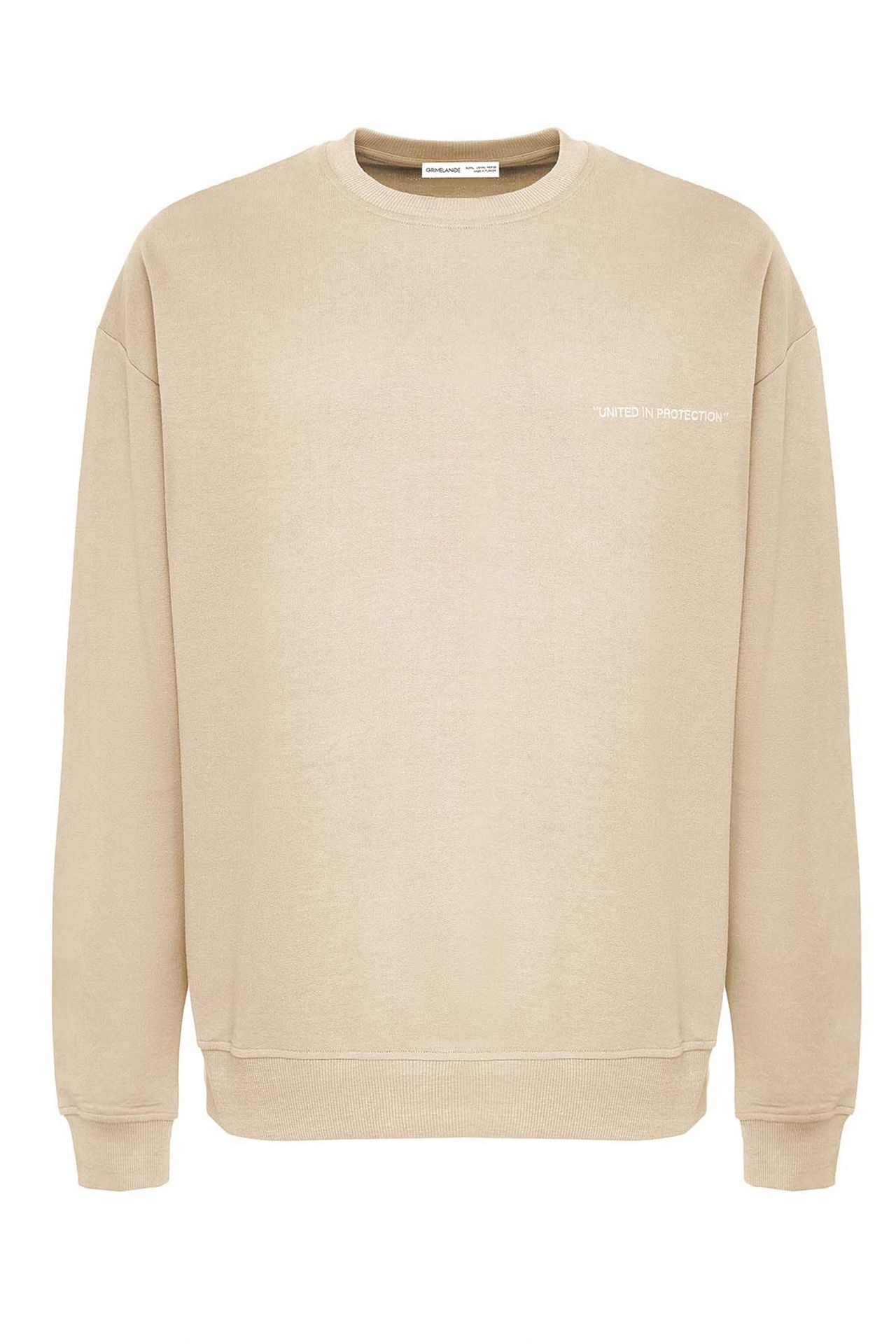 GRIMELANGE Bol Kesim Bisiklet Yaka Sweatshirt 4
